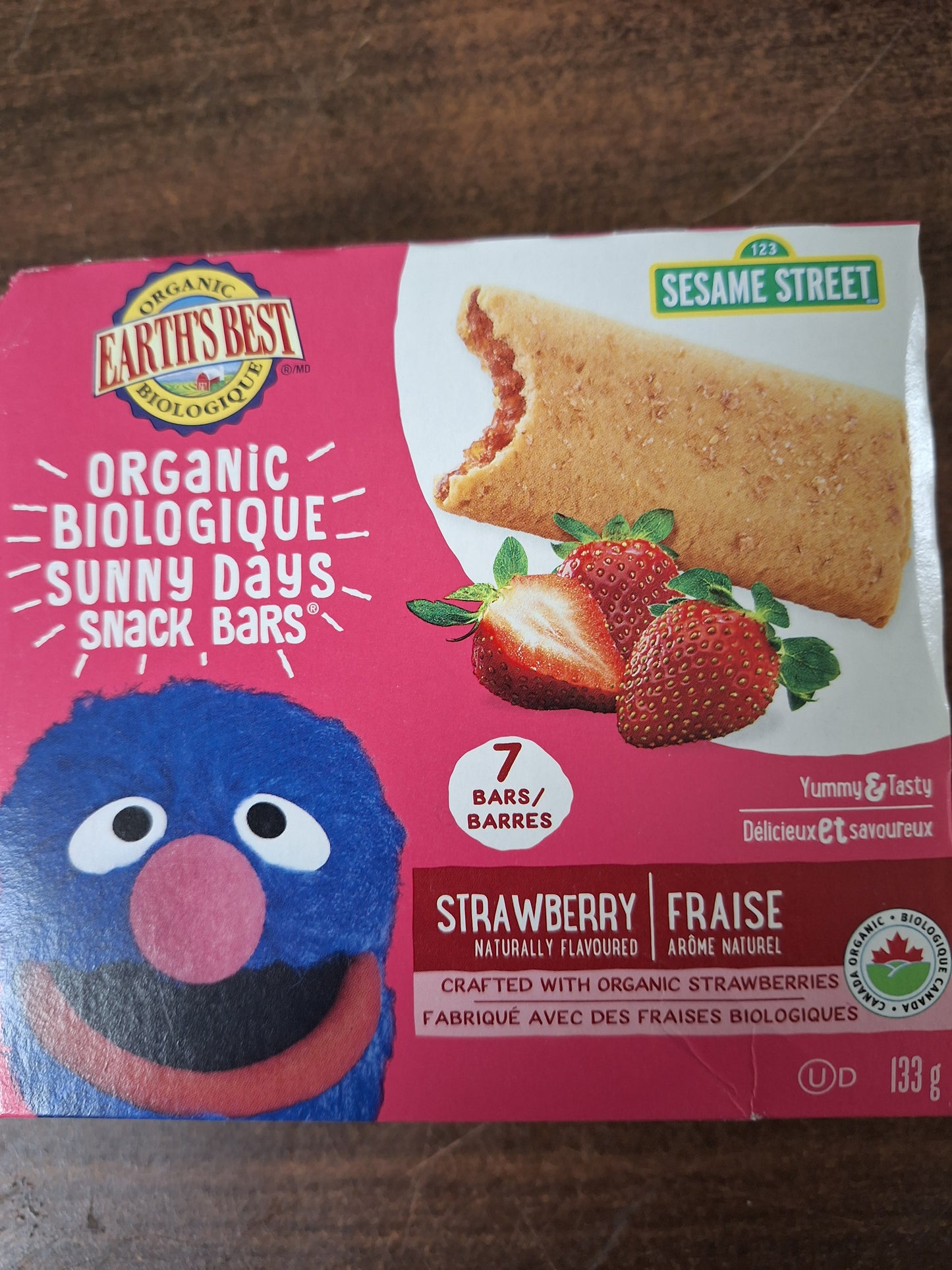 Sesame Street Organic- one box per order of ANY snack bars we have