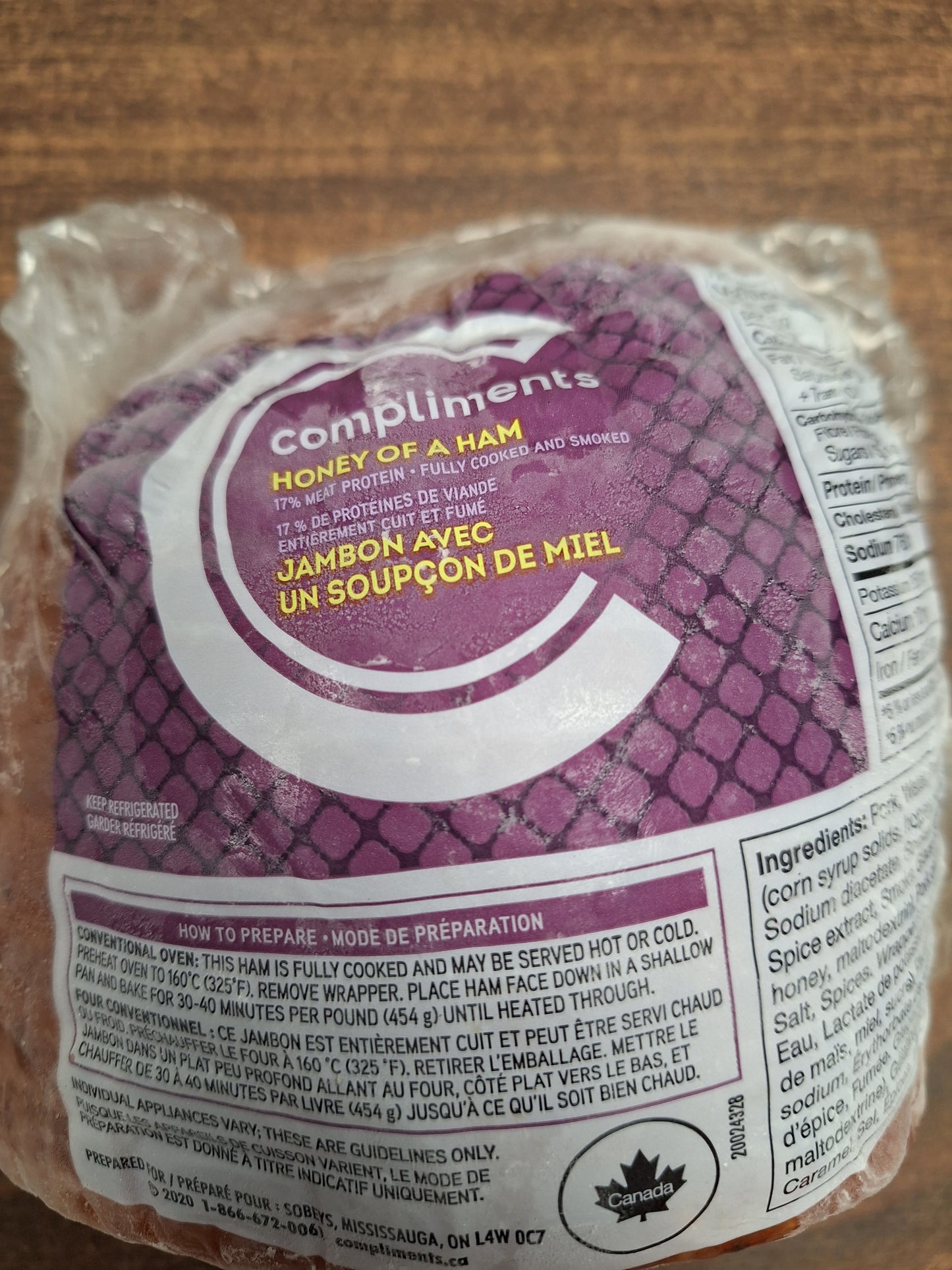 Ham - 1 meat item per Household