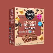 Healthy Crunch Rice Crispy Squares - S'mores