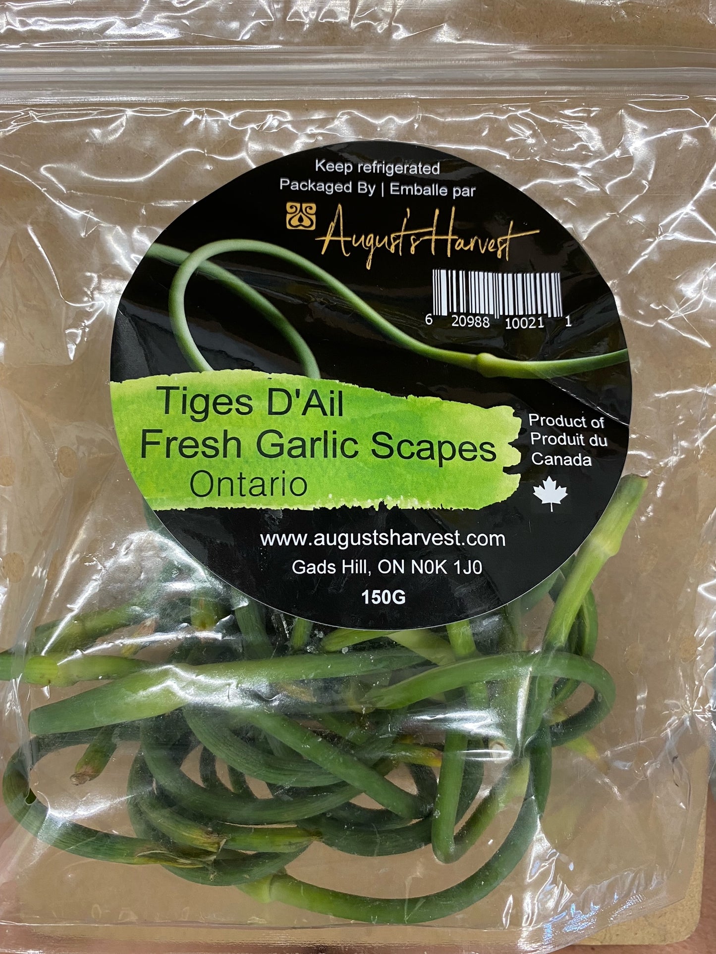 Fresh Garlic Scapes 150g bag