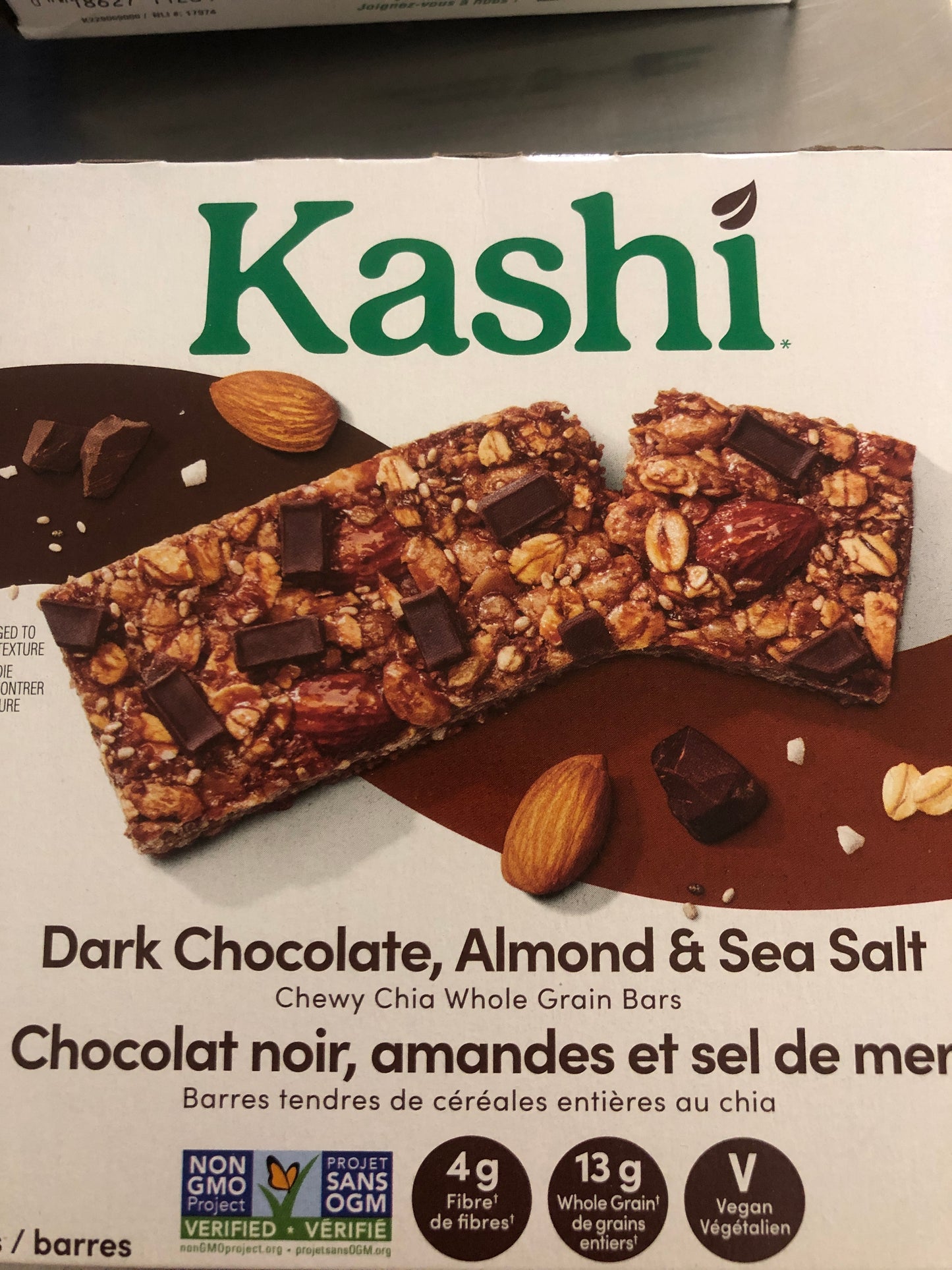 Kashi bars boxes- one box per order of ANY snack bars we have