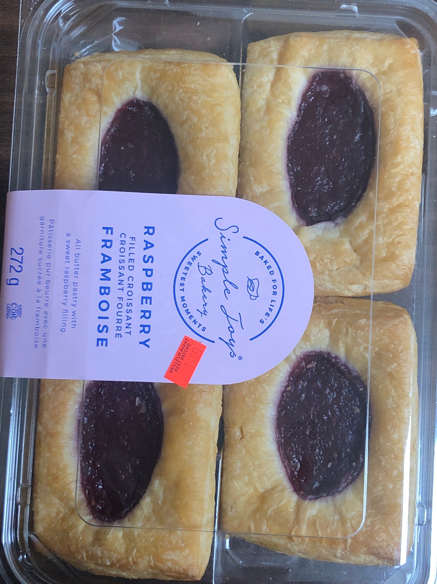 Croissants with filling