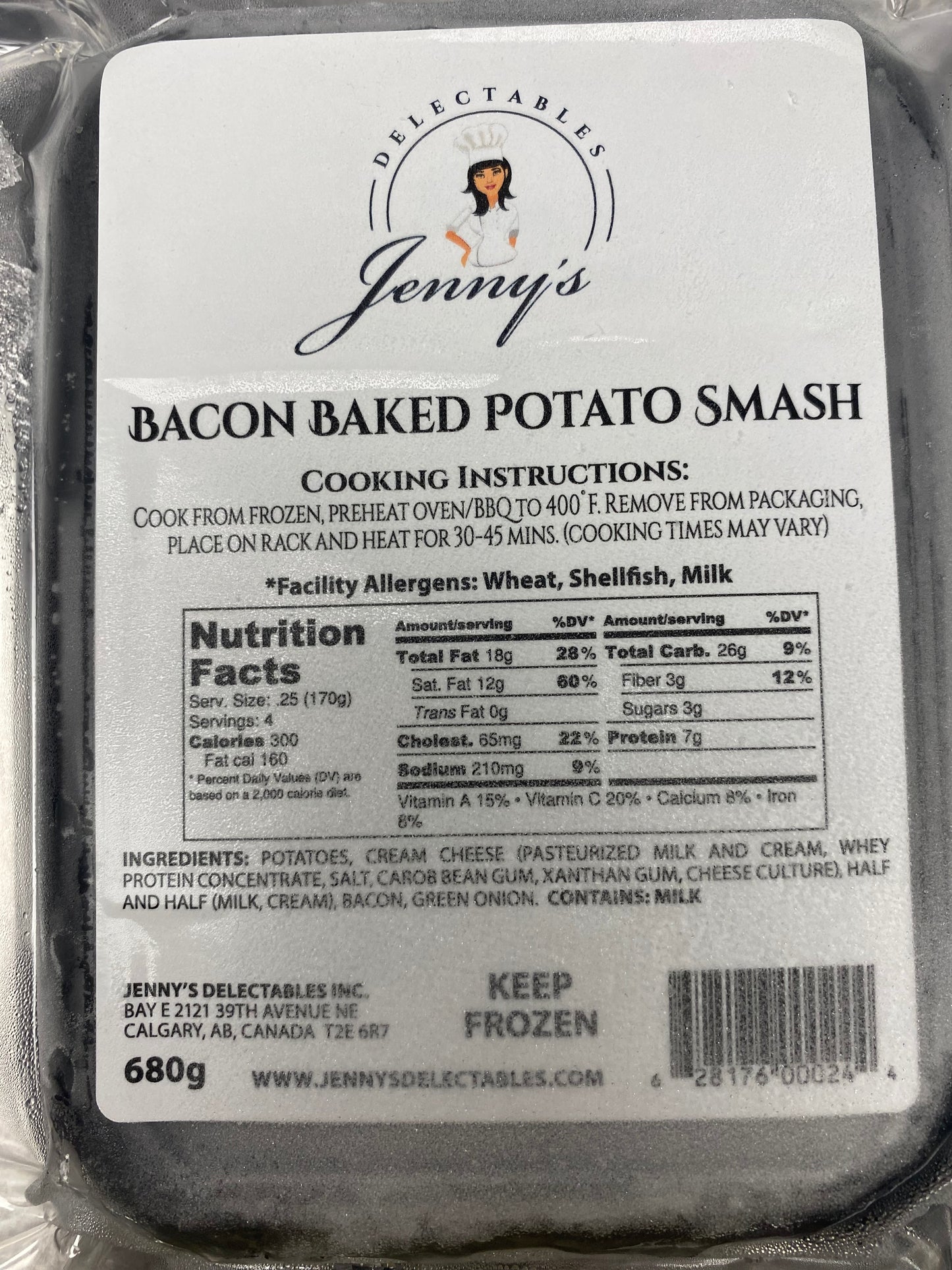Baked baked potato smash