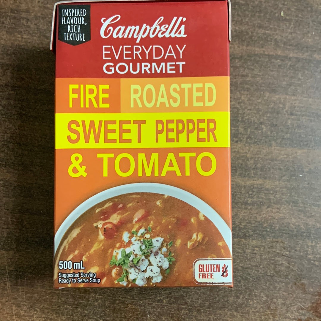 Campbell’s fire roasted sweet pepper tomato