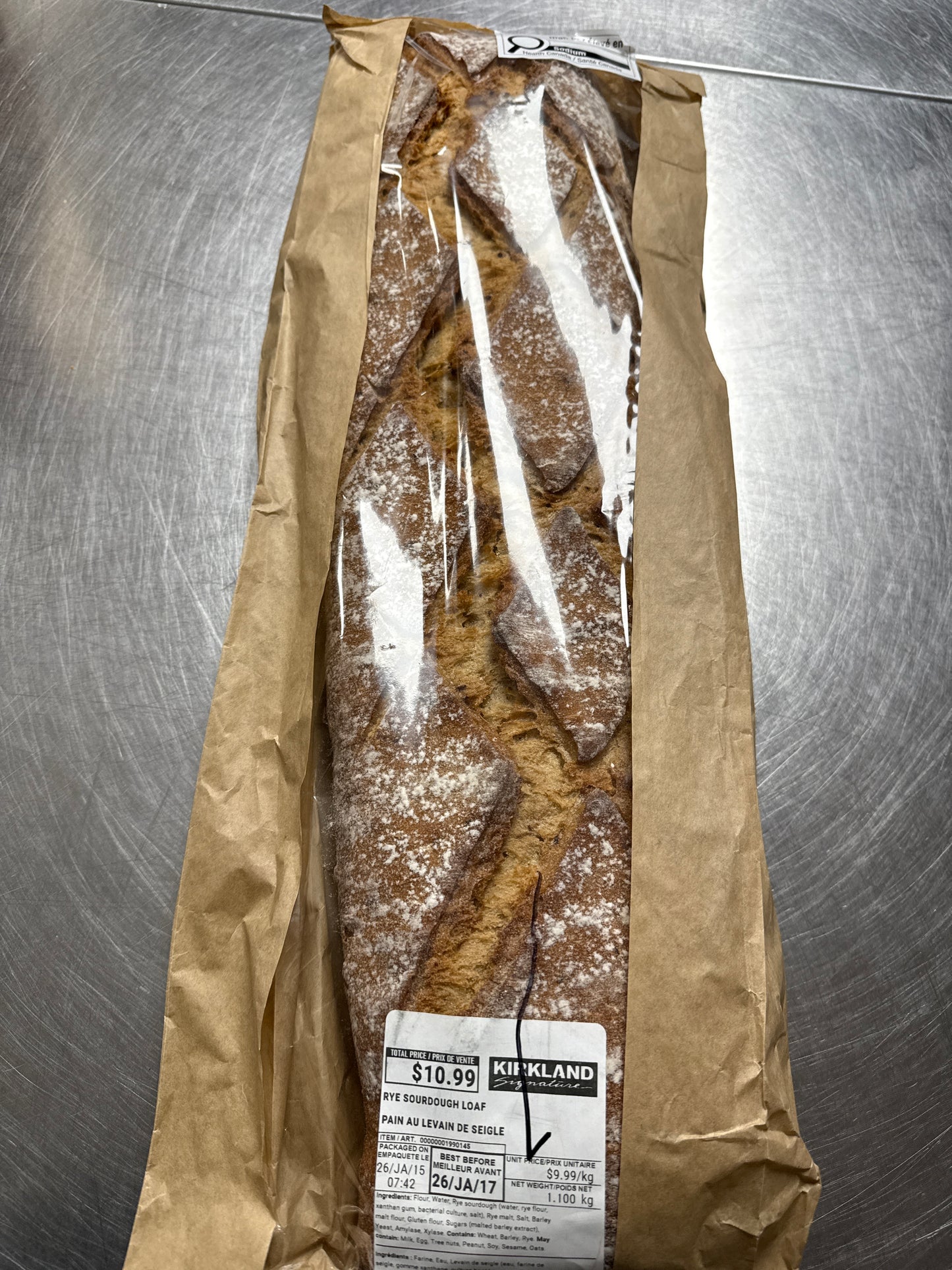Rye sourdough loaf