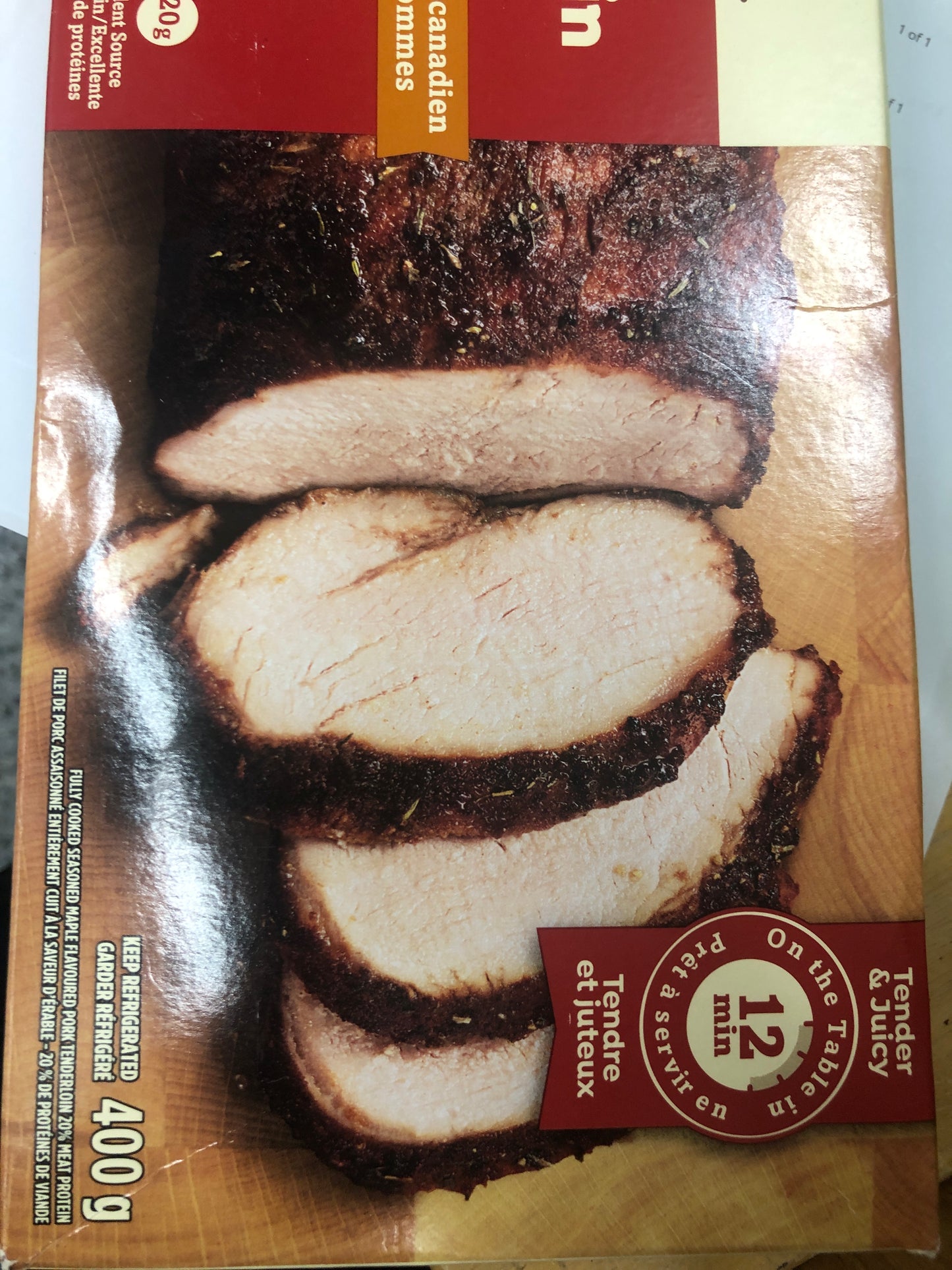Canadian Maple & Apple pork tenderloin