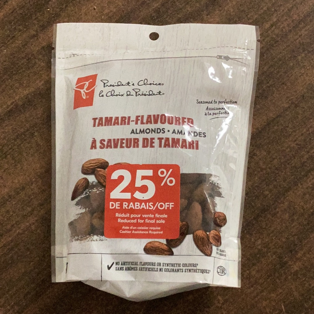 Tamari-Flavoured Almonds