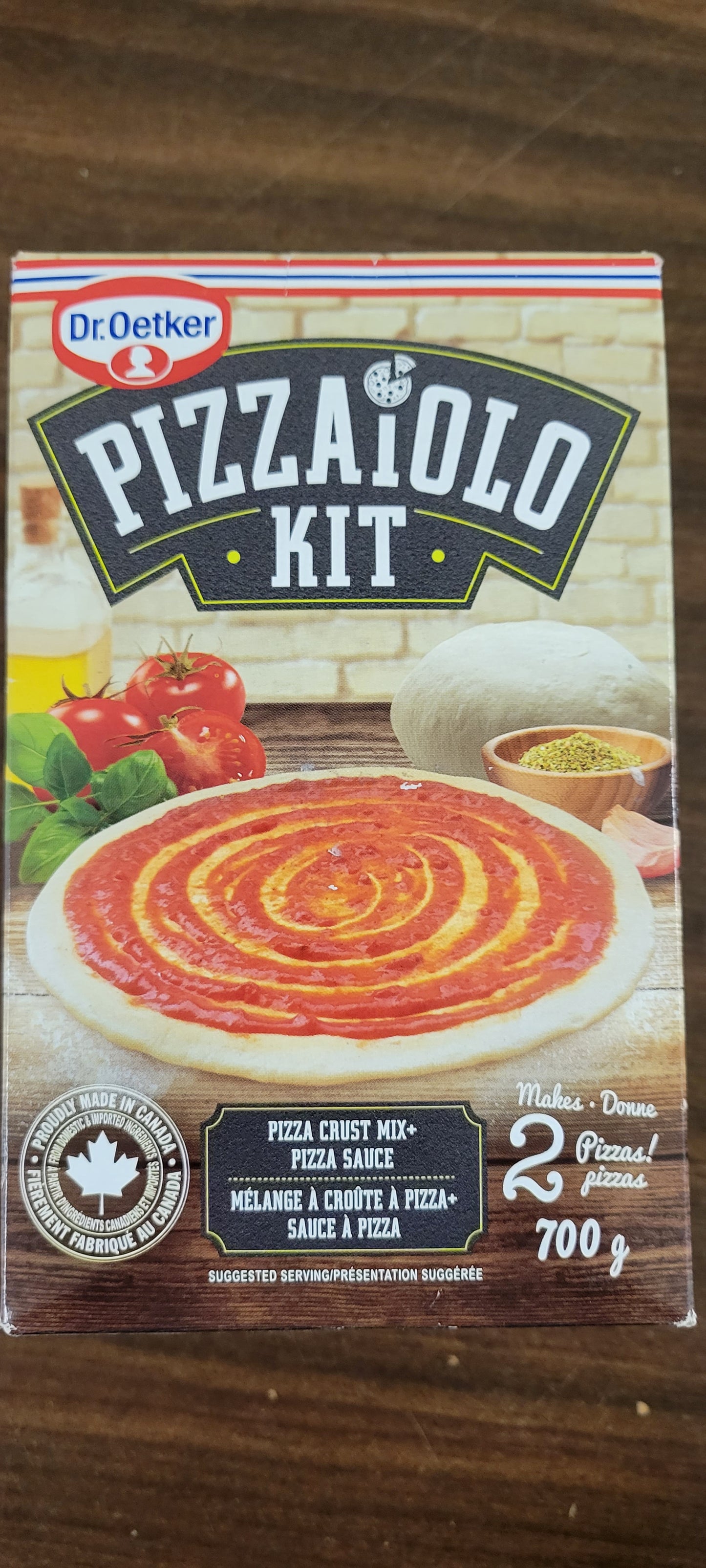 Pizzaiolo pizza crust + pizza sauce kit