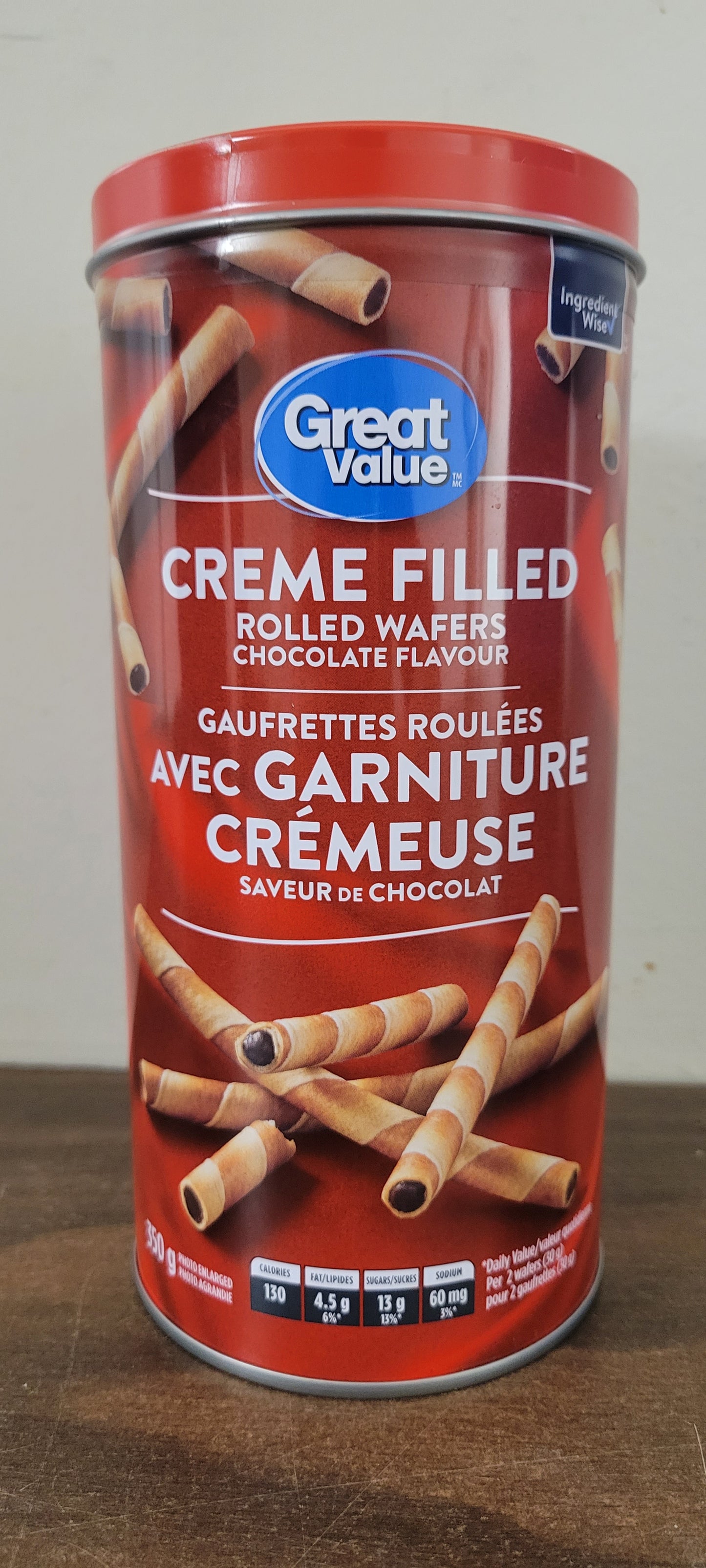 chocolate cream filled wafers