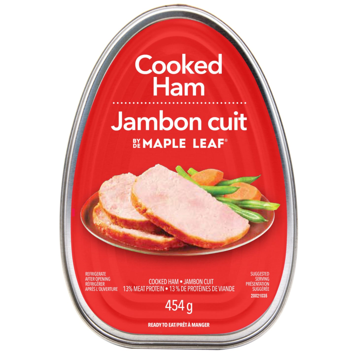 Cooked ham, canned