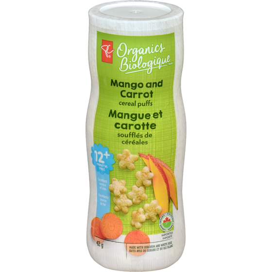 PC organics cereal puffs - 12+ months Assorted