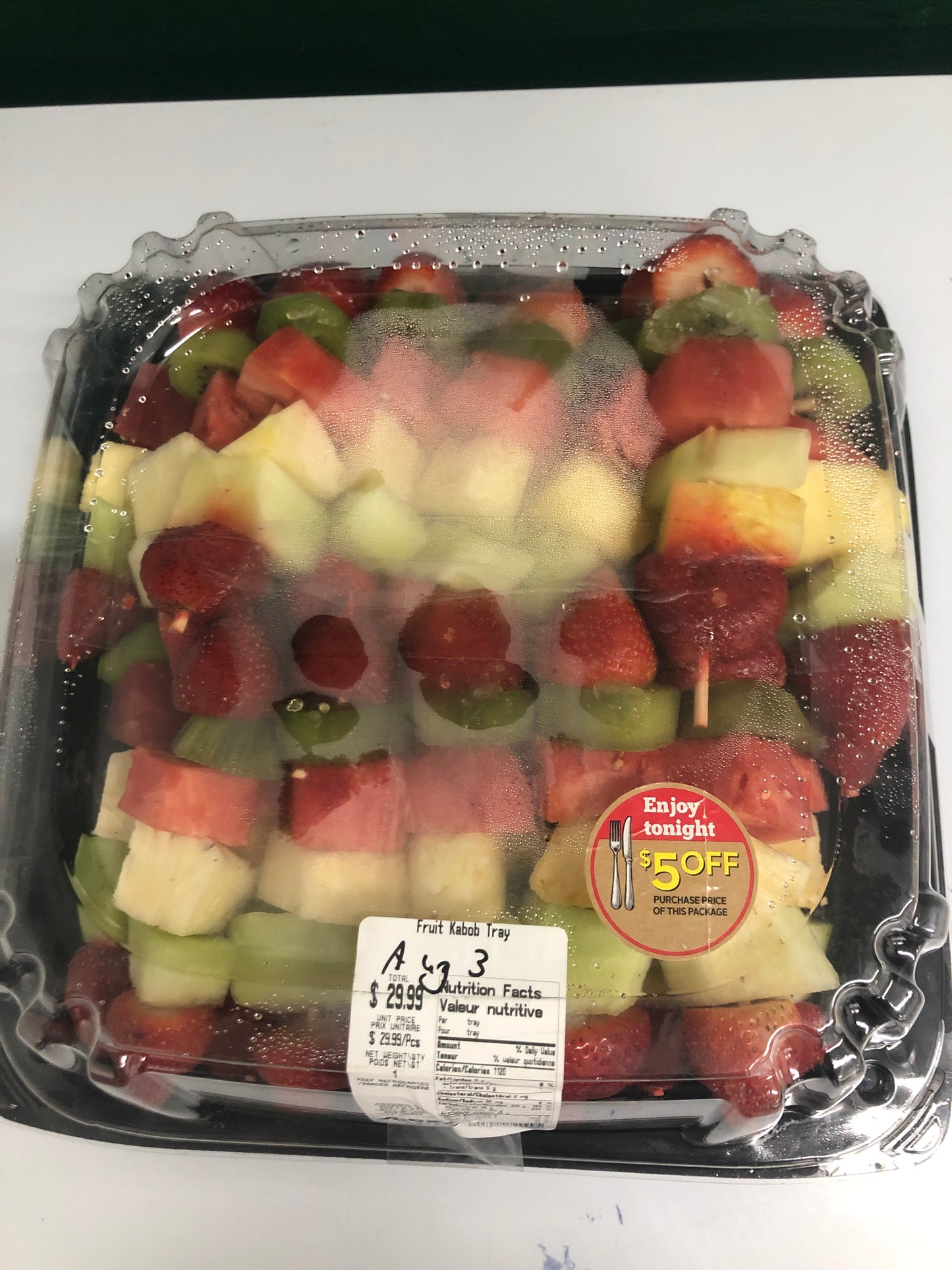 Xtra large Fruit Kabob Tray
