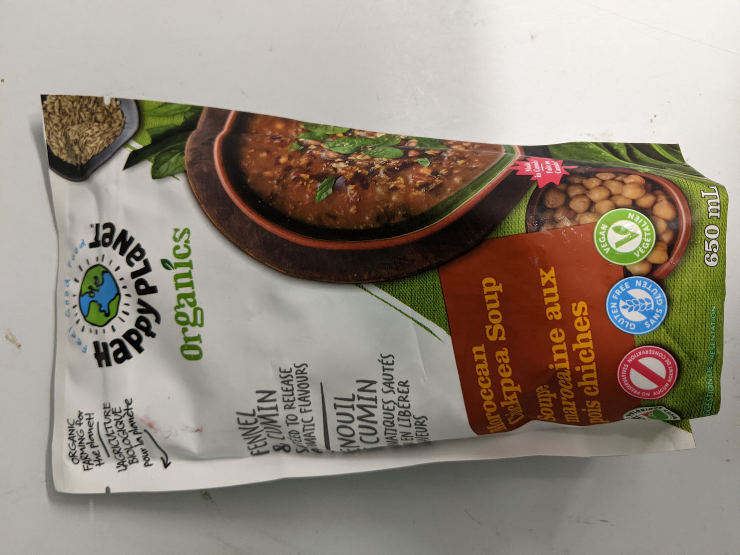 Happy Planet Organic Moroccan Chickpea Soup