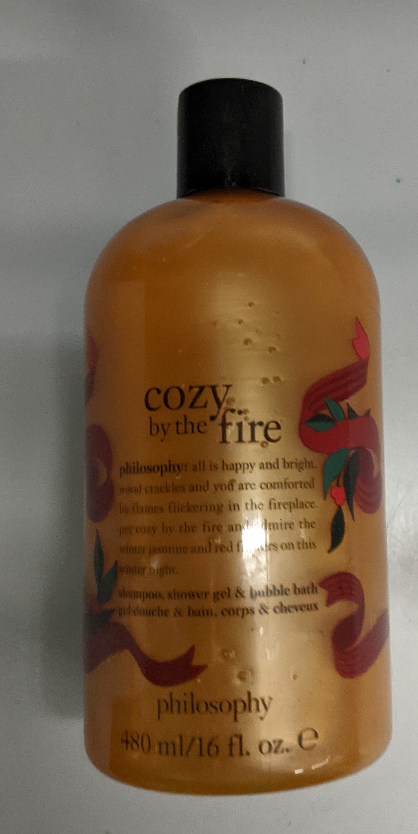 Cozy by the Fire shampoo, shower gel, and bubble bath
