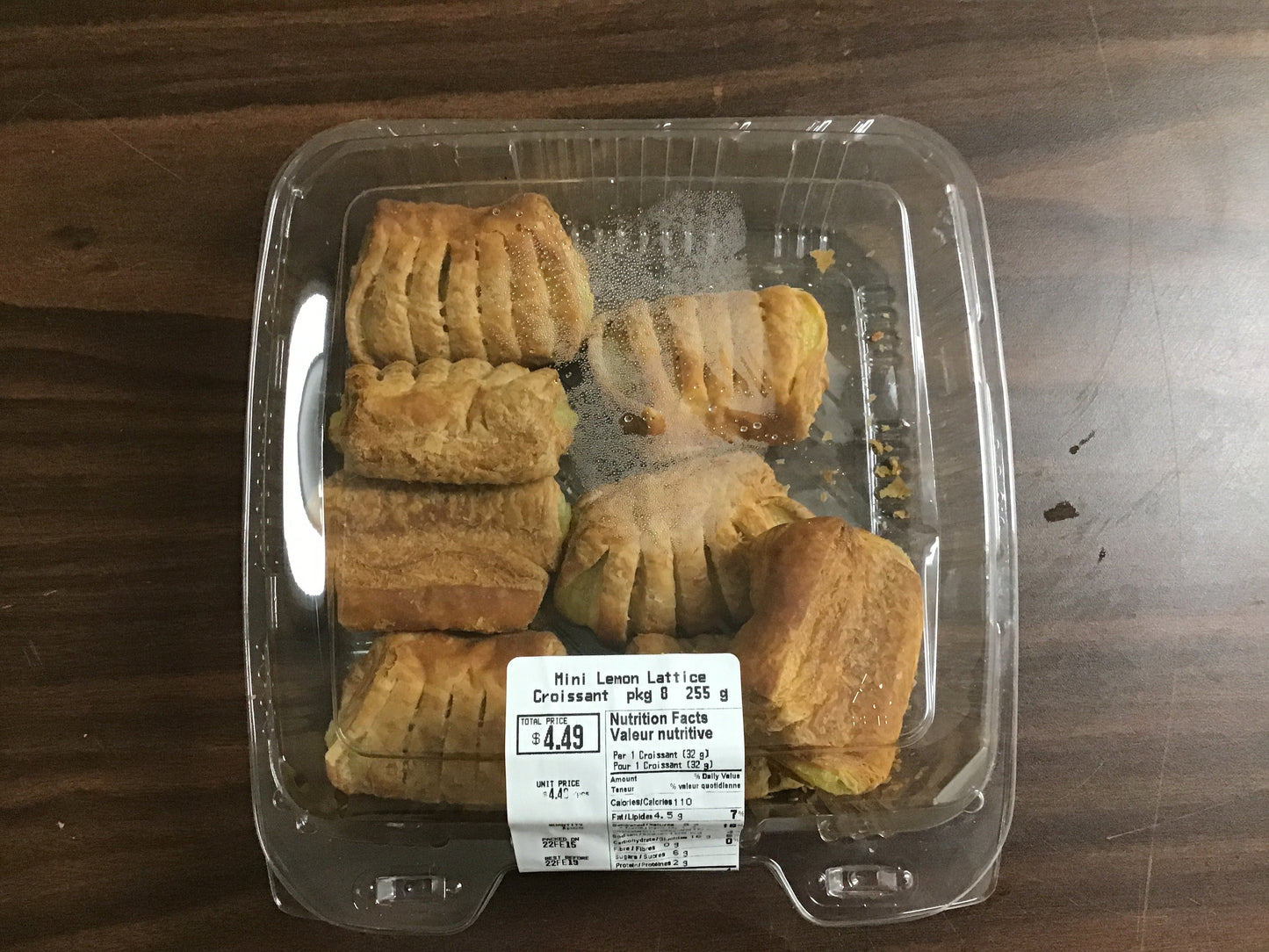 Mini Lemon Lattice Croissant