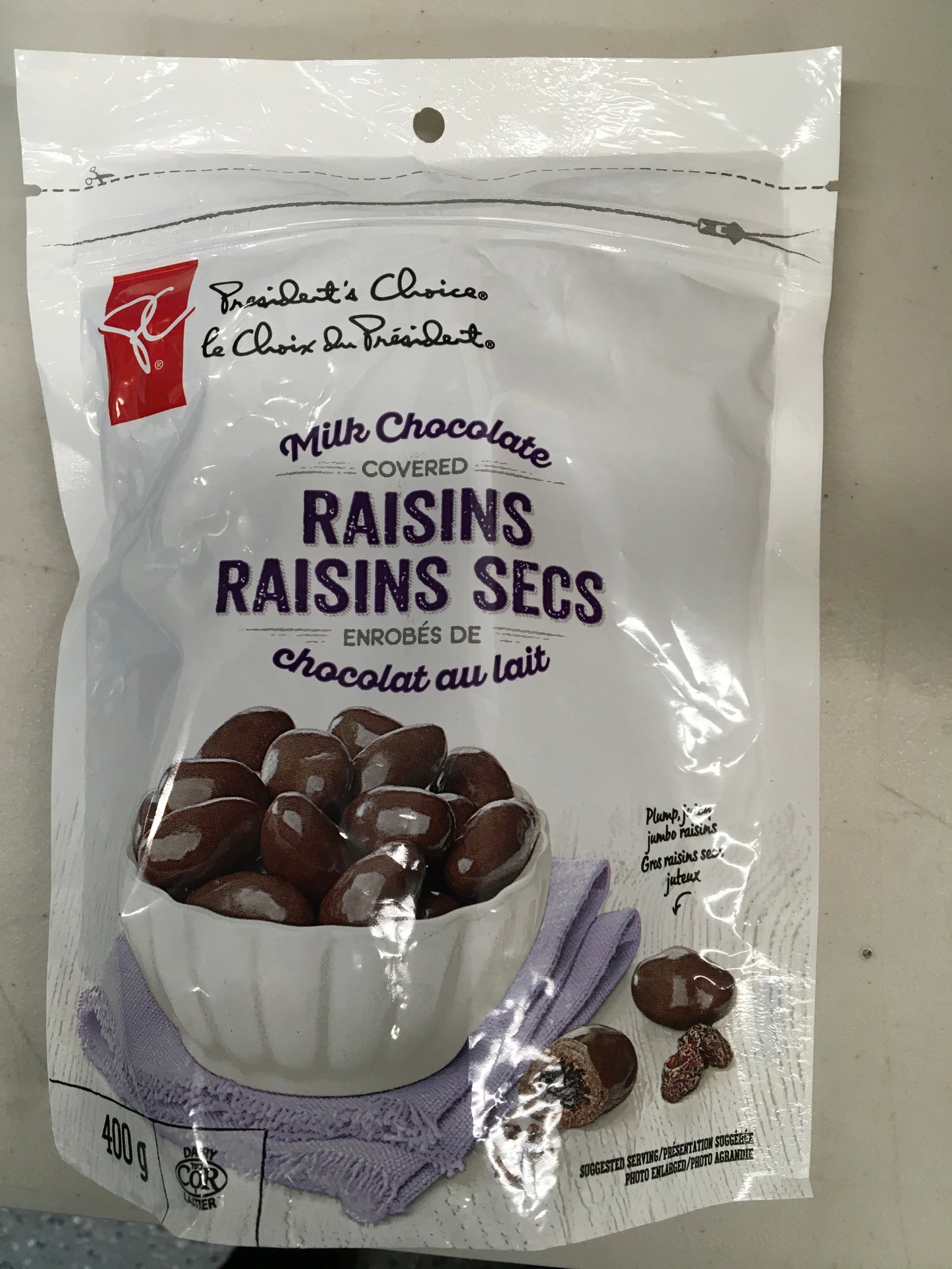 Milk Chocolate covered raisins