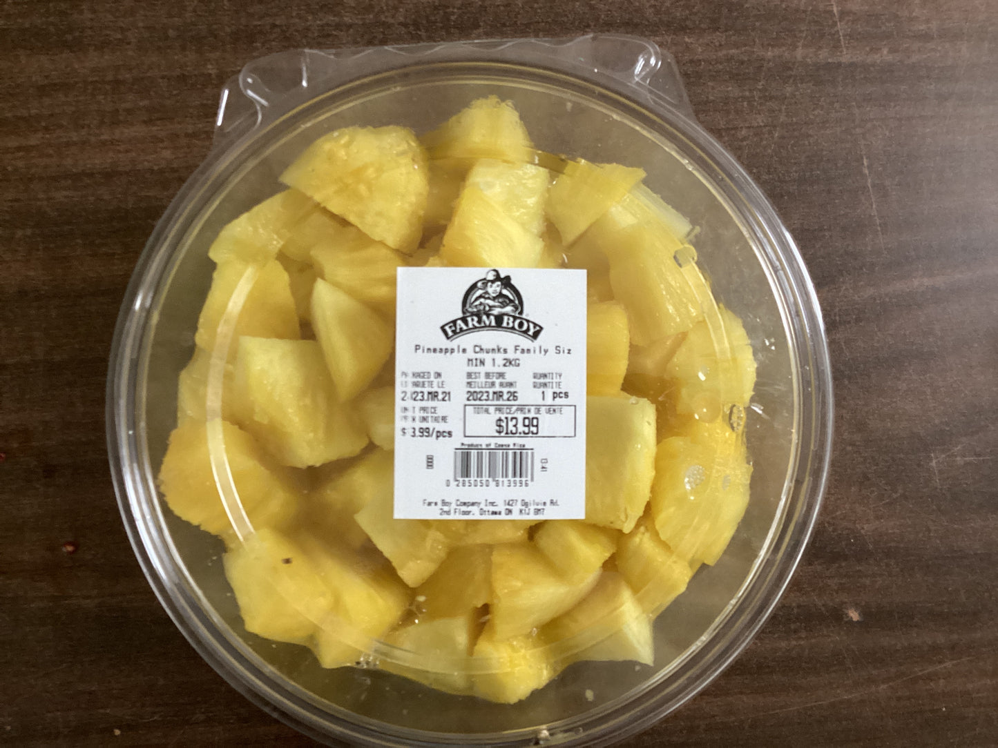 Peeled Pineapple