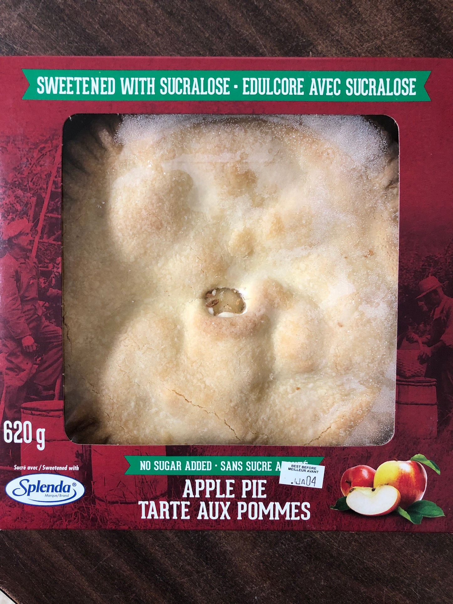 Sugar free apple pie with Splenda