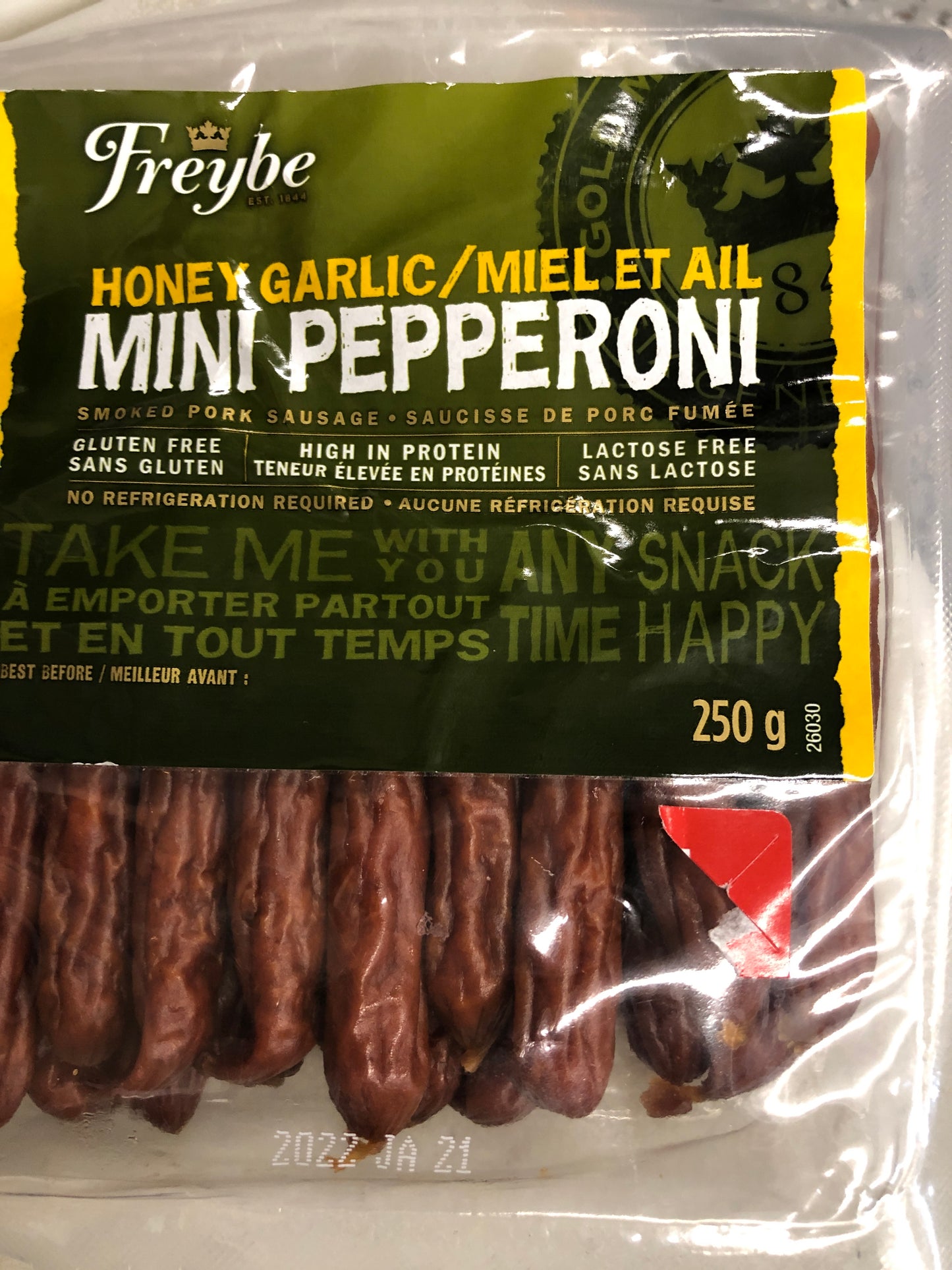 Honey garlic mini pepperoni