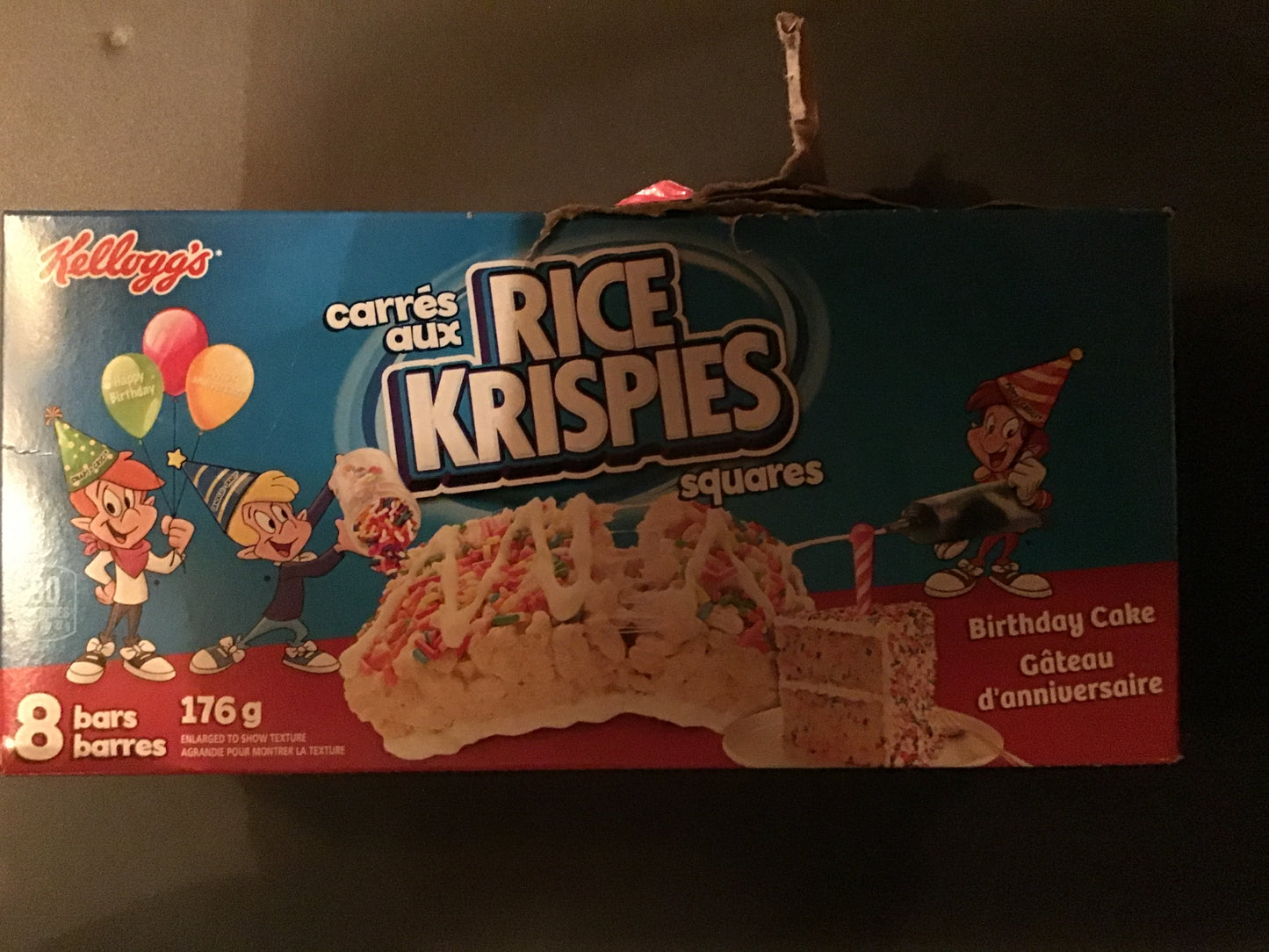 Rice Krispies Squares- one box per order of ANY snack bars we have