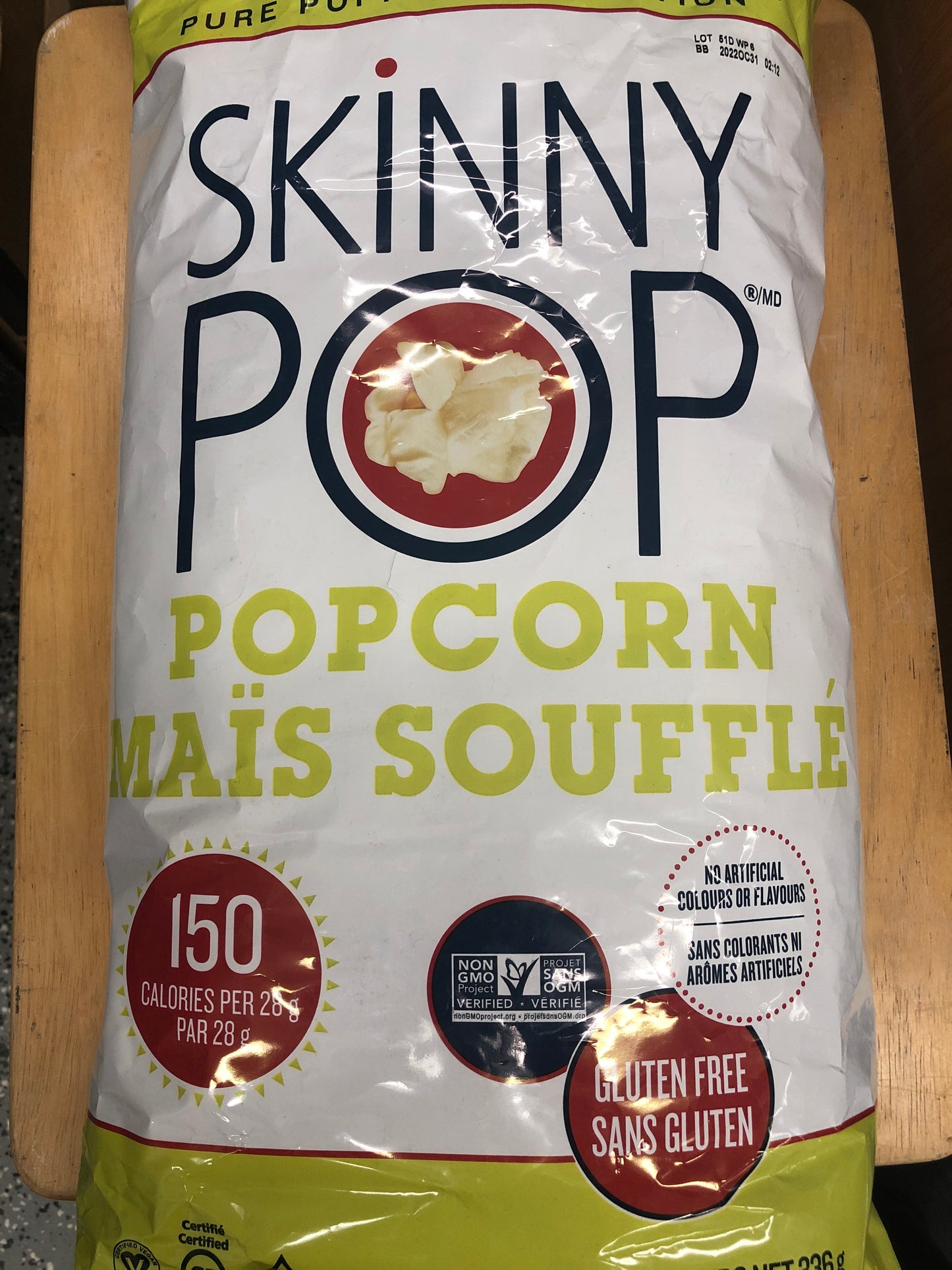 Skinny Pop Sea salt popcorn