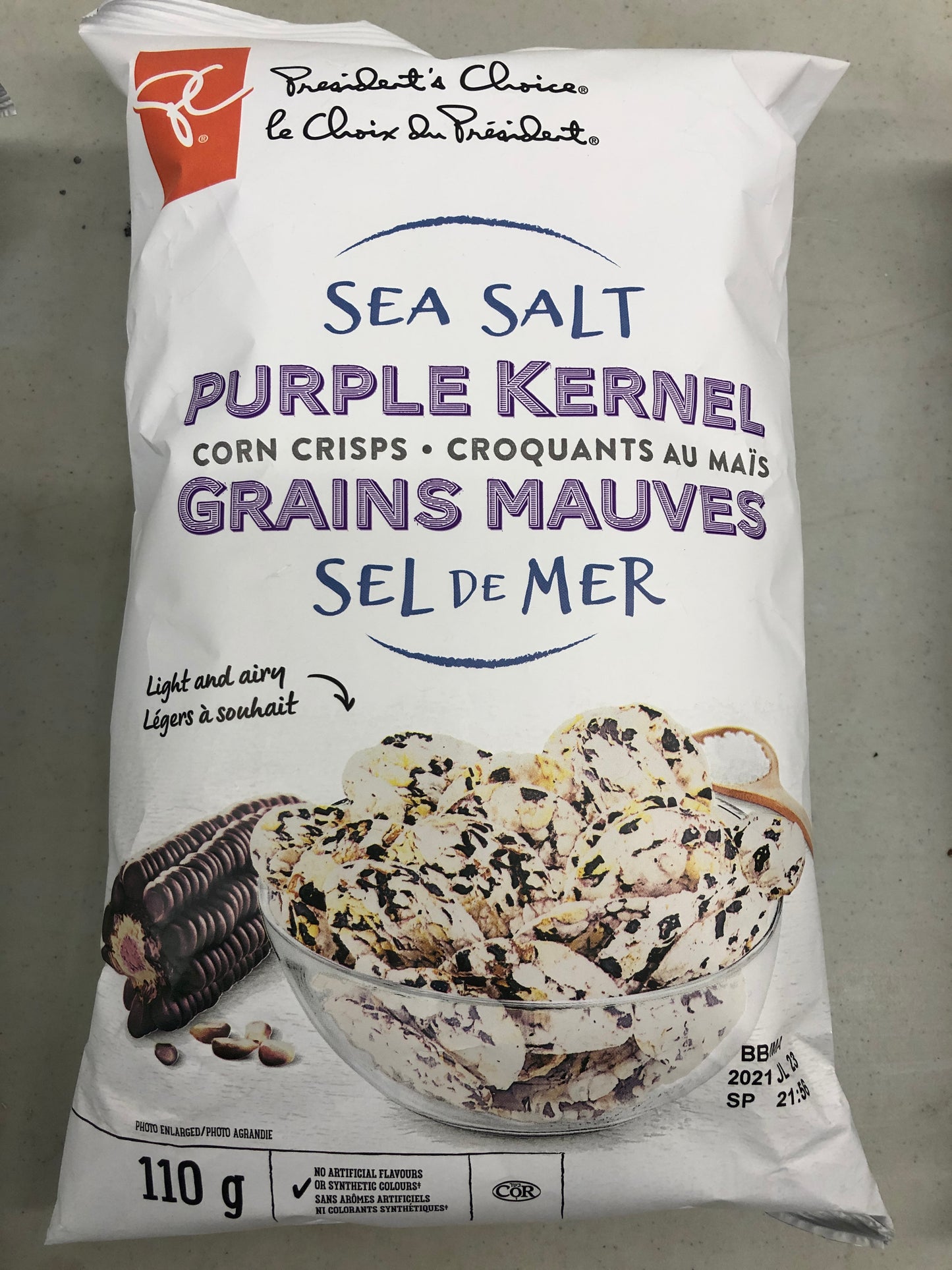 Purple Kernel Sea Salt Corn Crisps