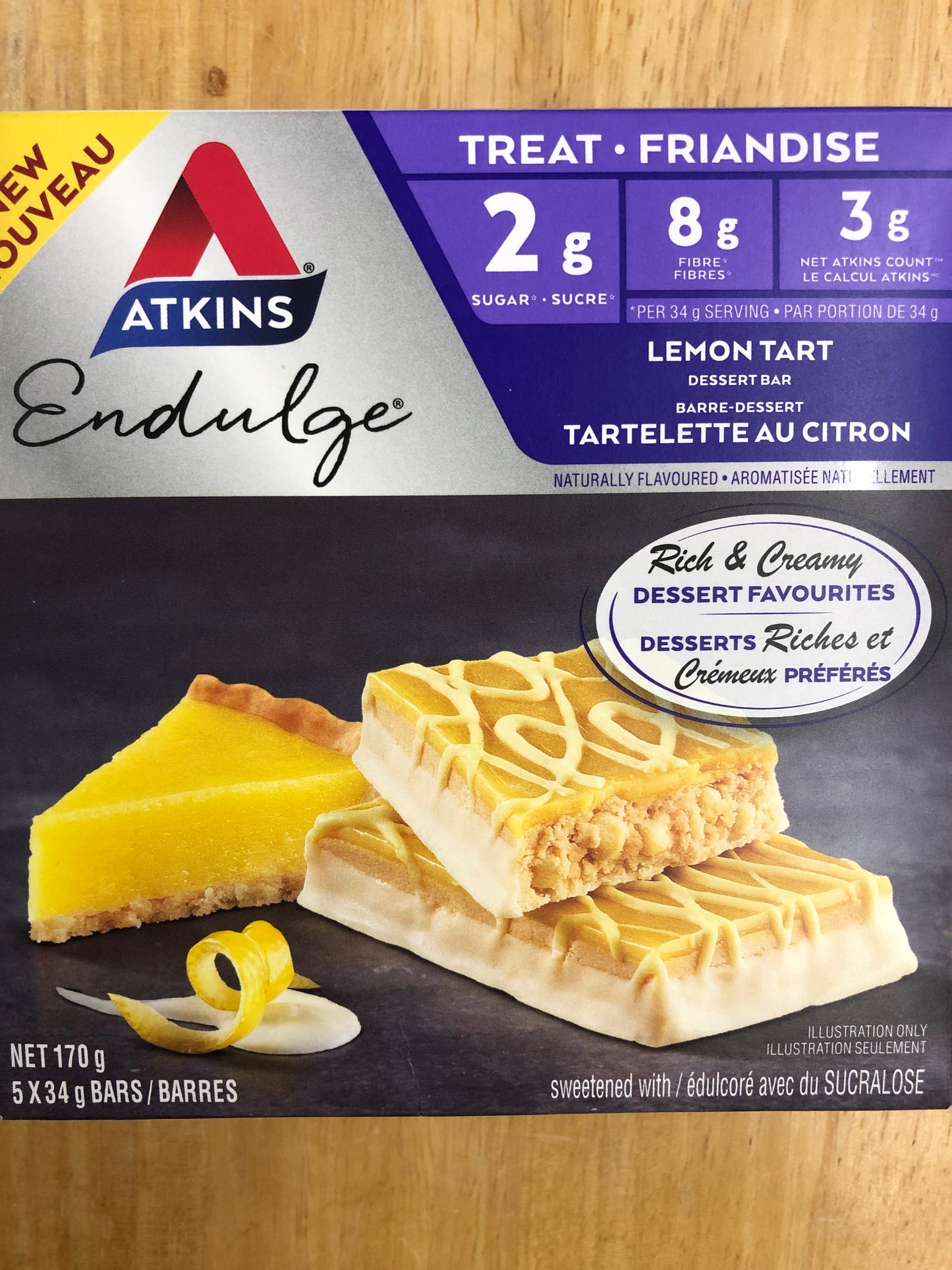 Atkins lemon tart dessert bars