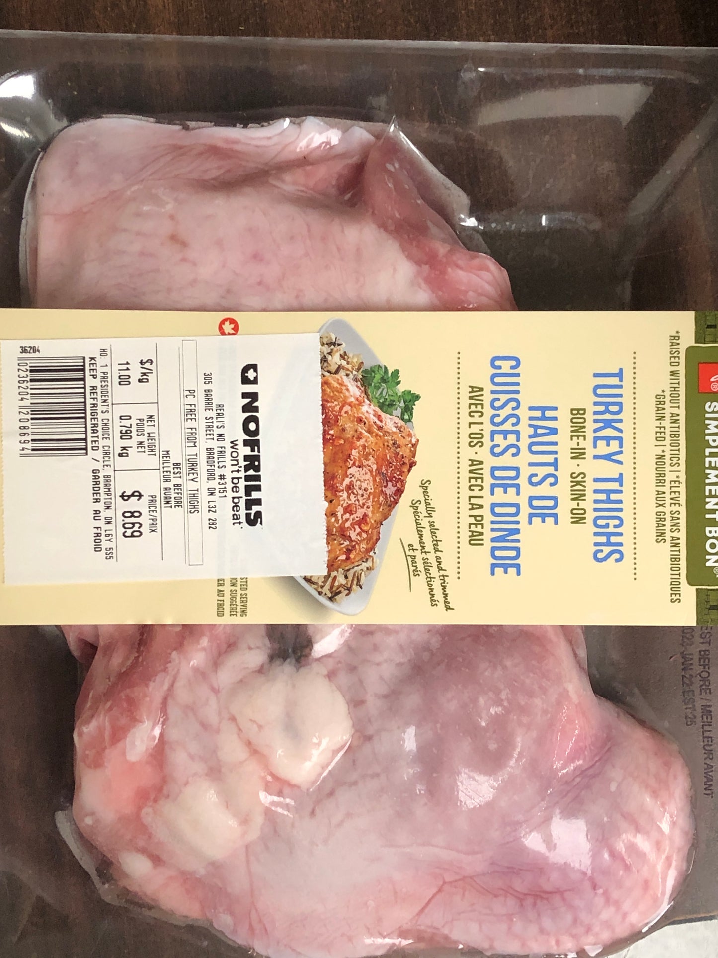 Turkey thighs