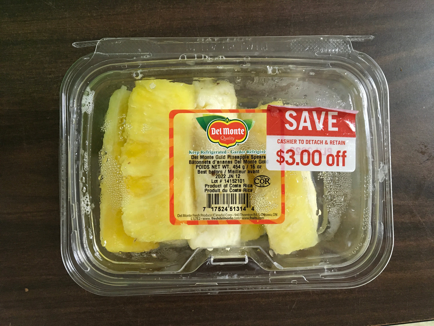 Del Monte Pineapple Spears