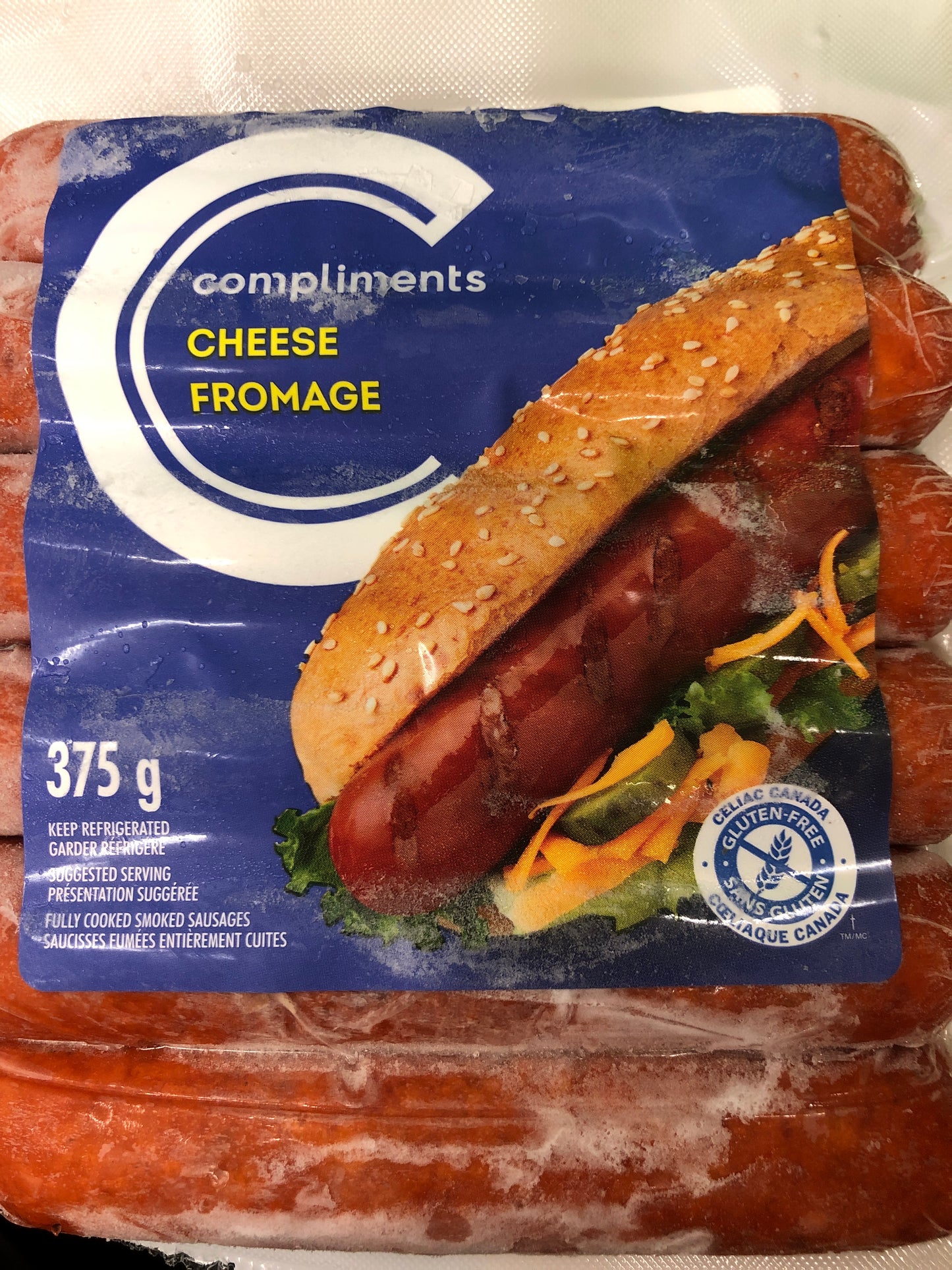 Sausages, limit: one meat per Household