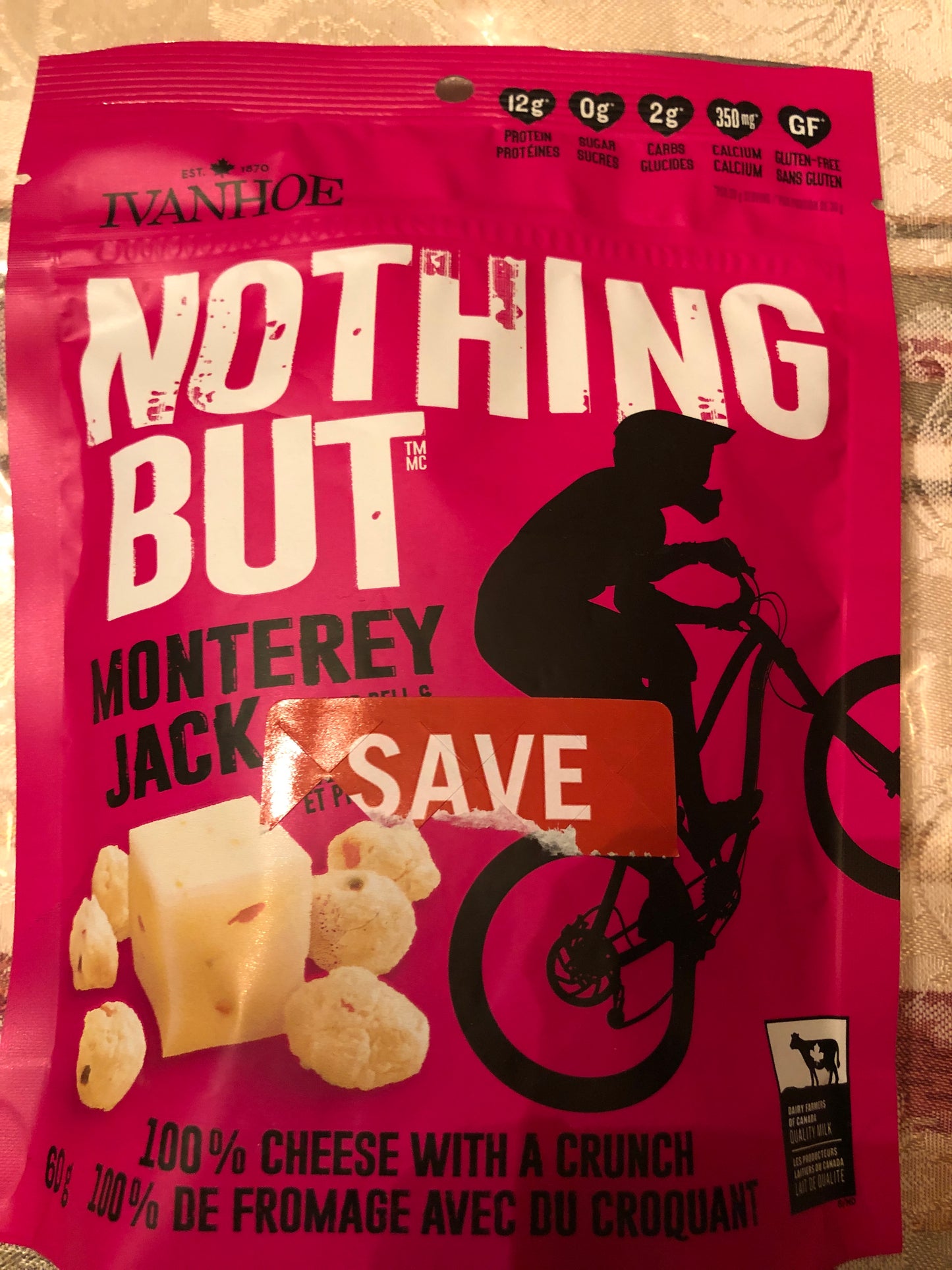 Nothing but cheese snack