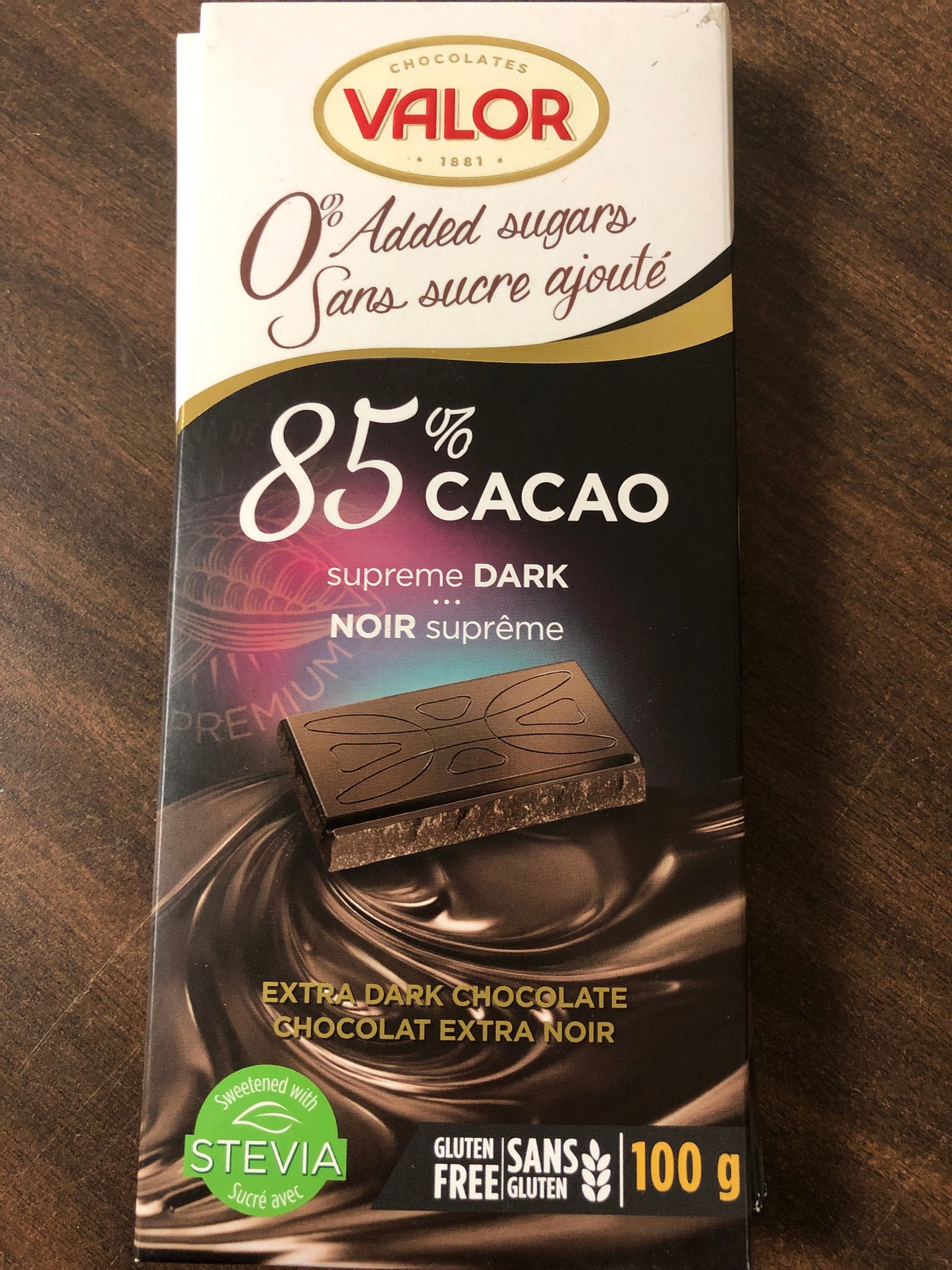 Sugar free chocolate