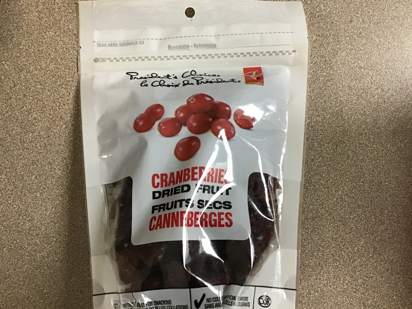 Cranberries dried fruit