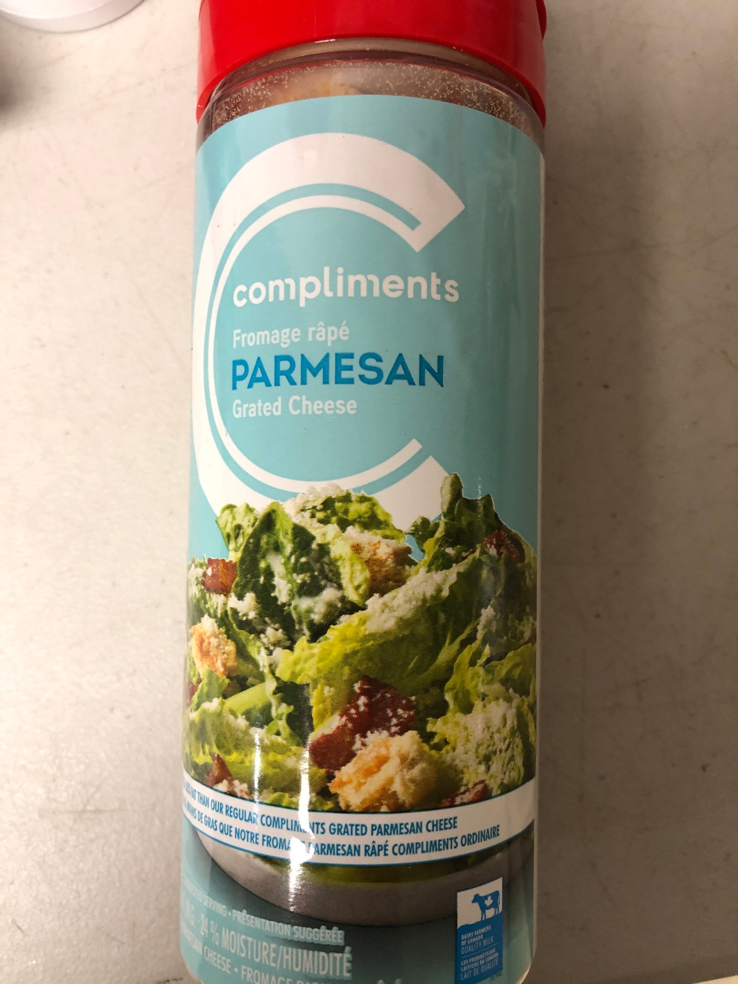 Parmesan grated cheese
