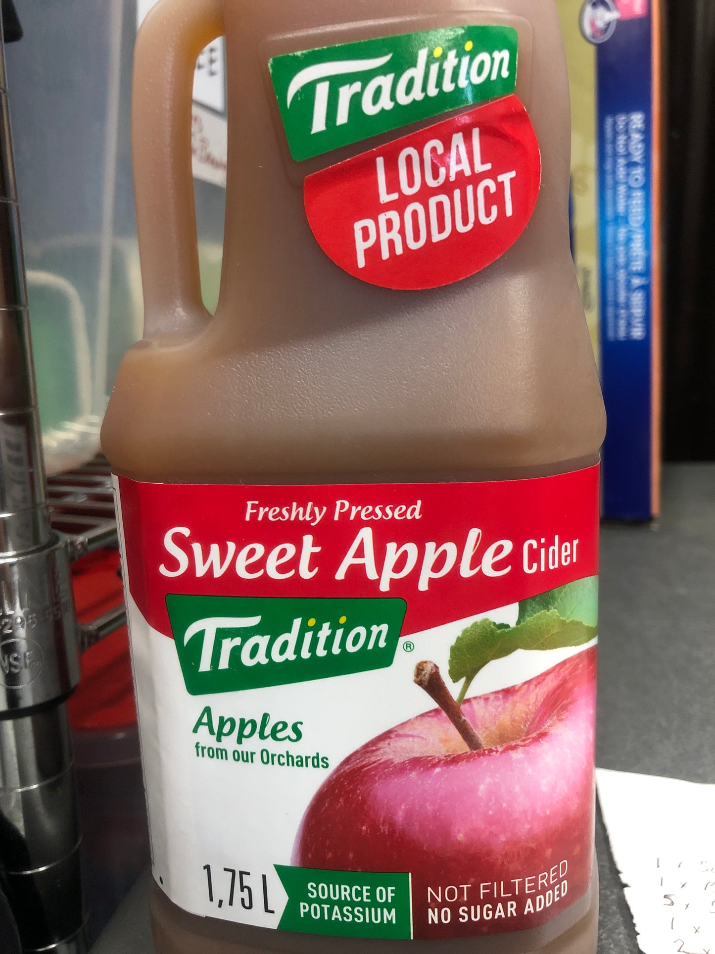 Apple cider, limit one per household