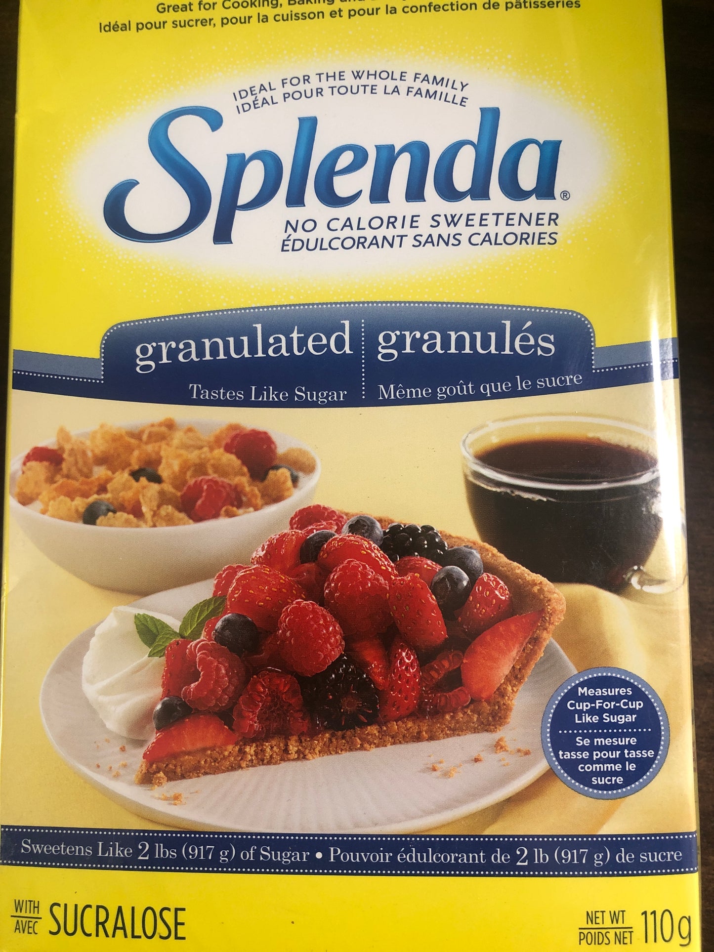 Splenda granulated sweetener