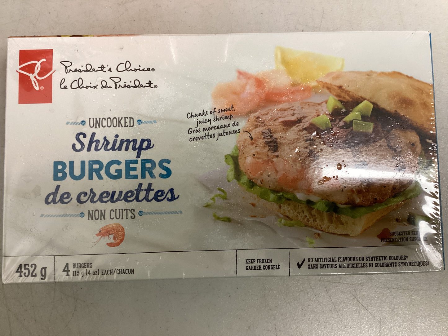 PC Uncooked Shrimp Burgers