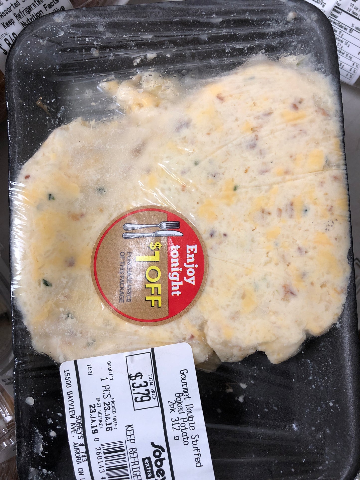Gourmet double stuffed baked potato