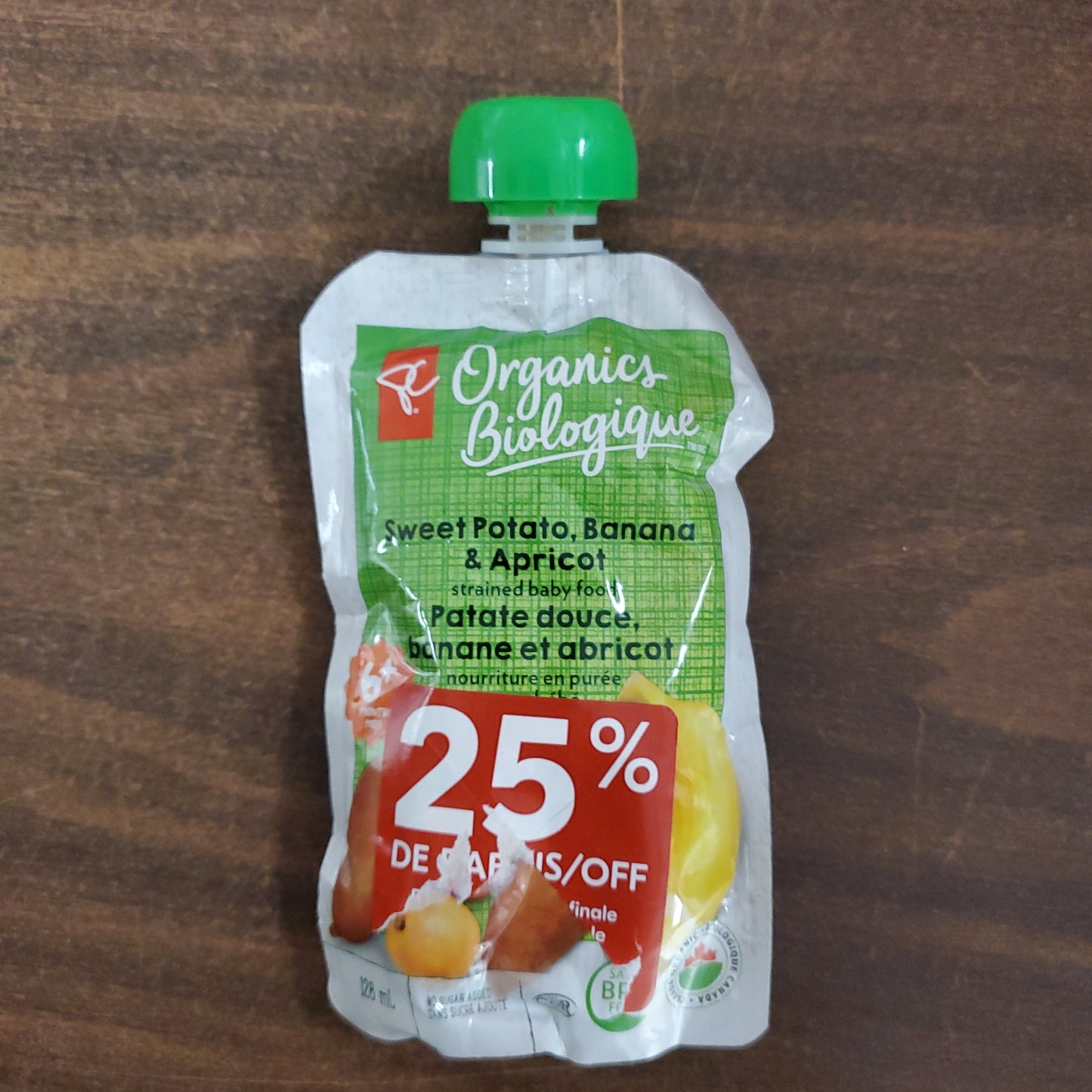 Baby food squeeze bags