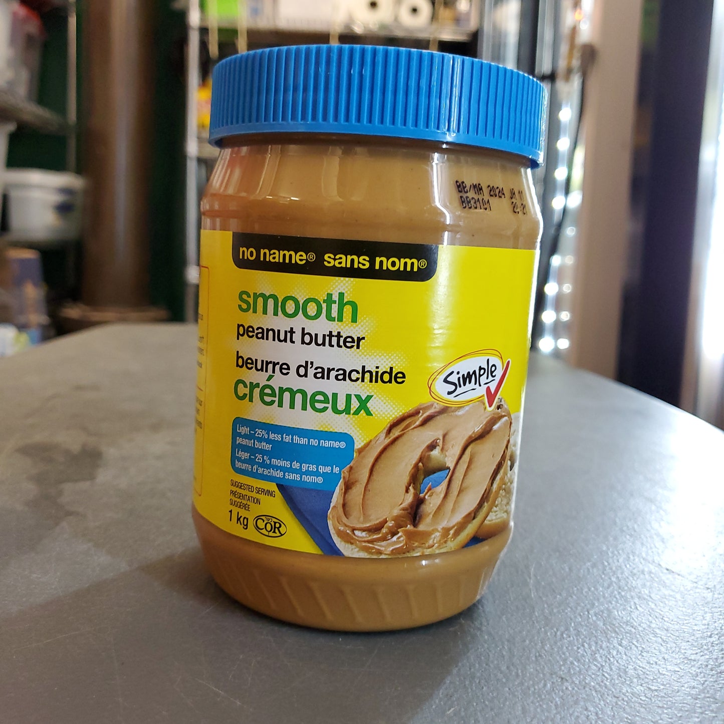 No Name Peanut Butter - Smooth -1 kg
