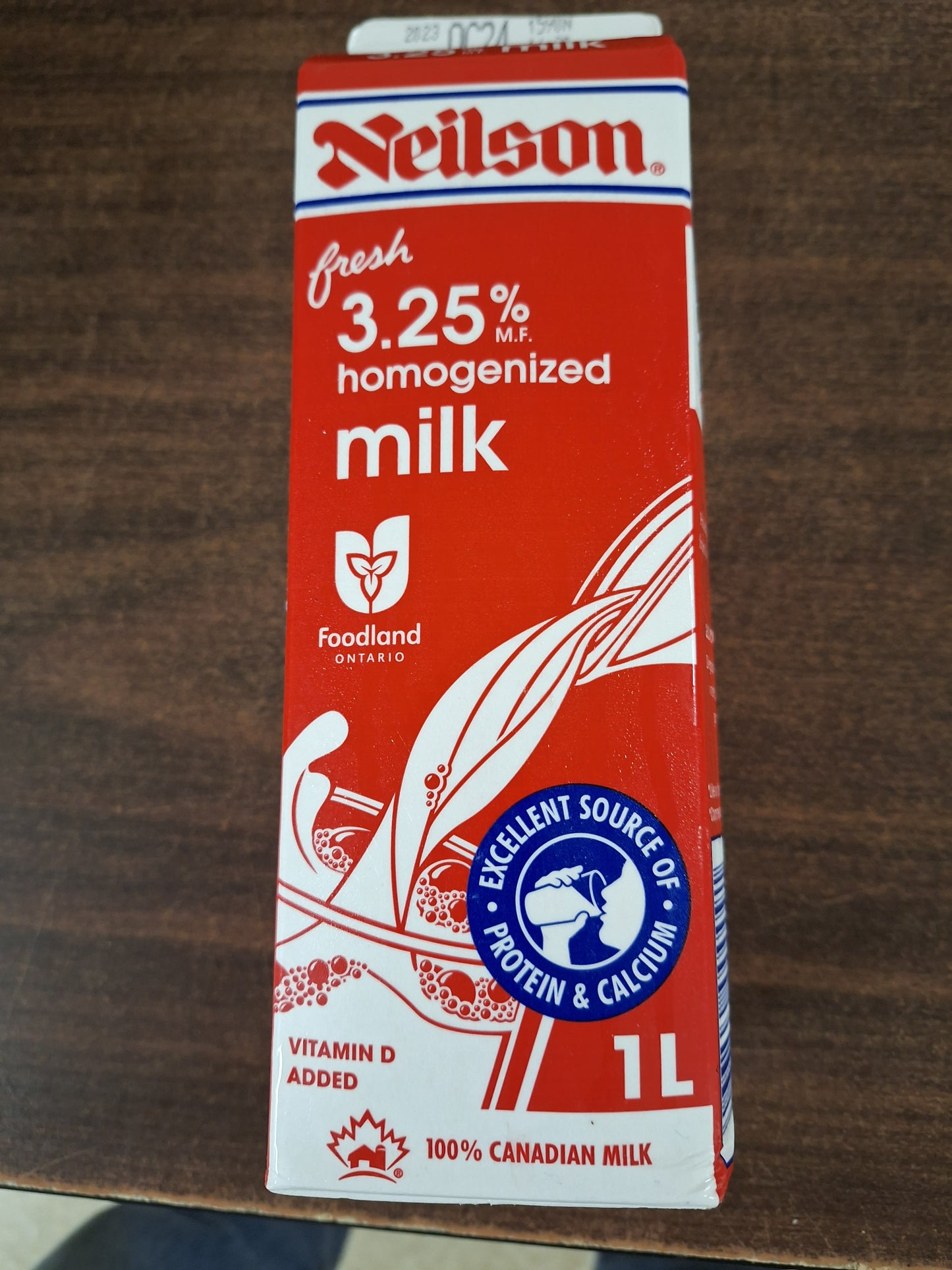 Milk and dairy frozen, one per household
