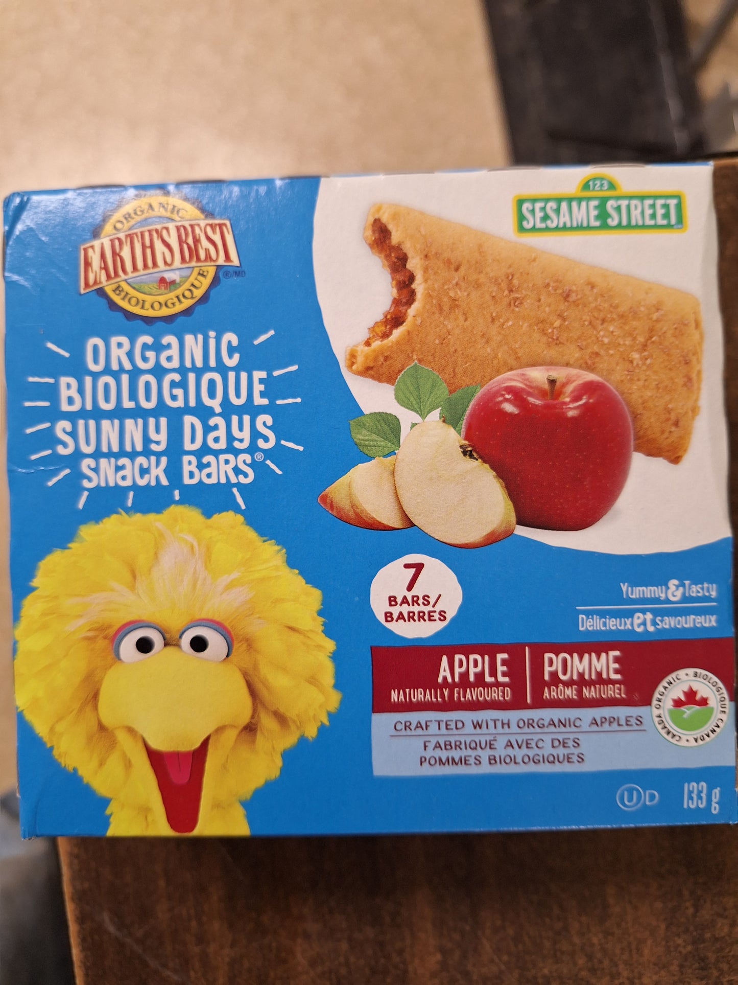 Sesame Street Organic- one box per order of ANY snack bars we have