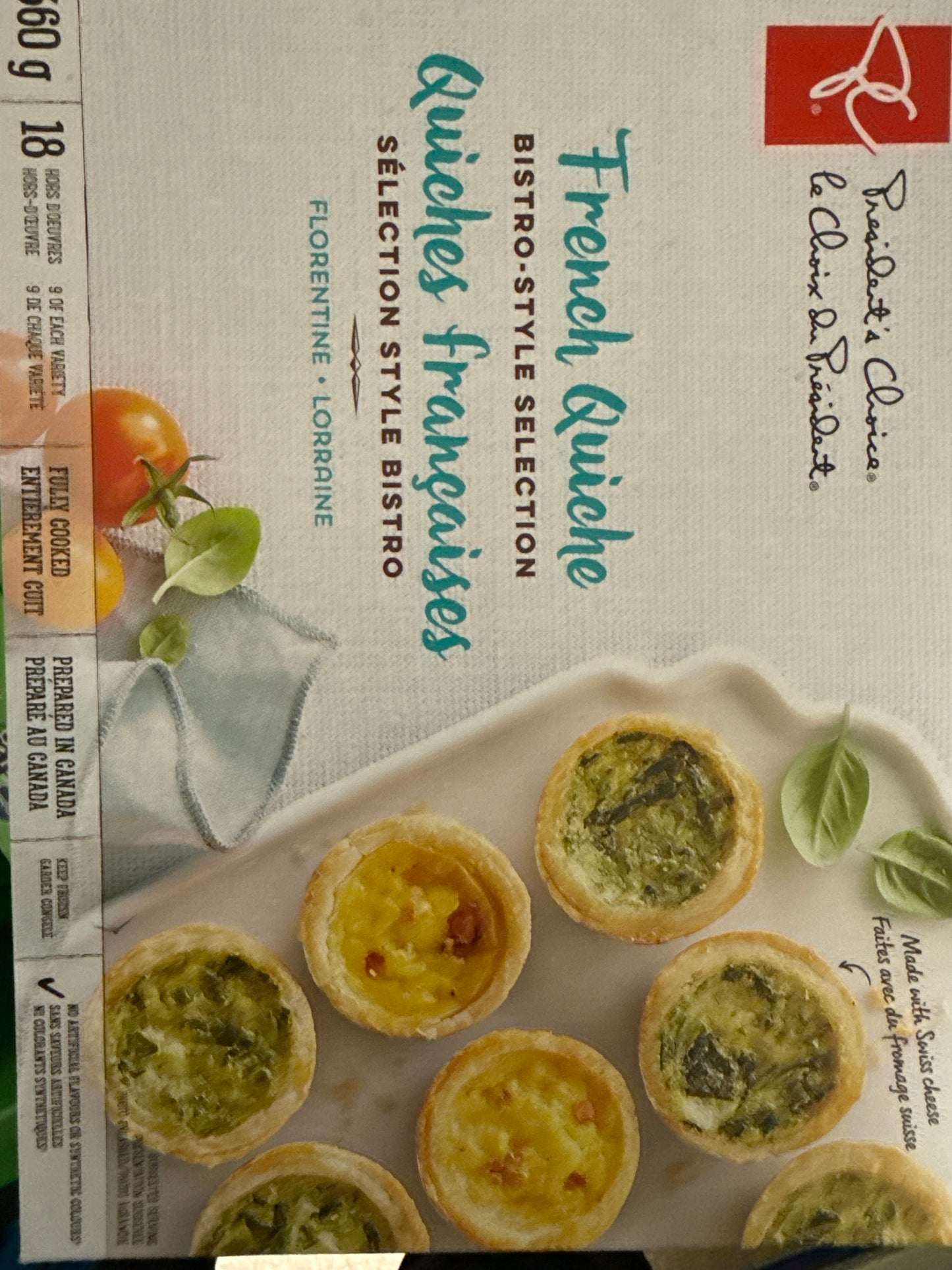 French quiche florentine