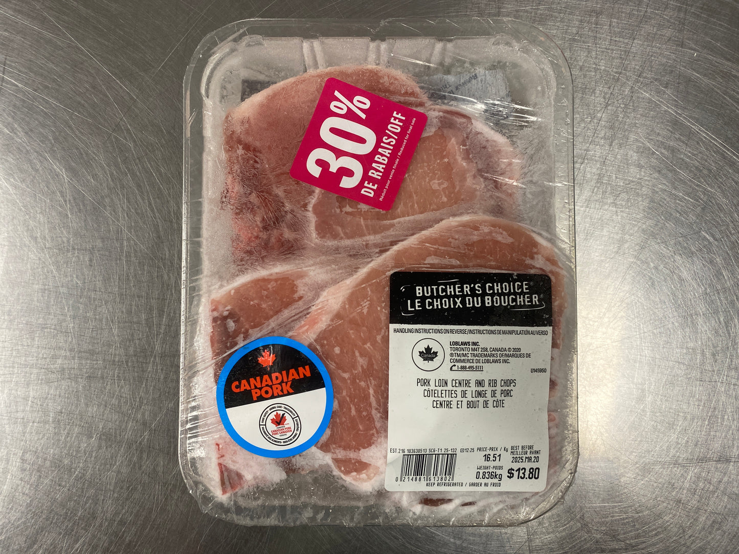 Frozen pork - Limit: one meat for household
