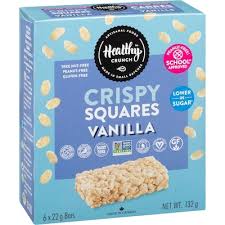 Healthy Crunch Rice Krispie Squares - Vanilla one box per order of ANY snack bars we have