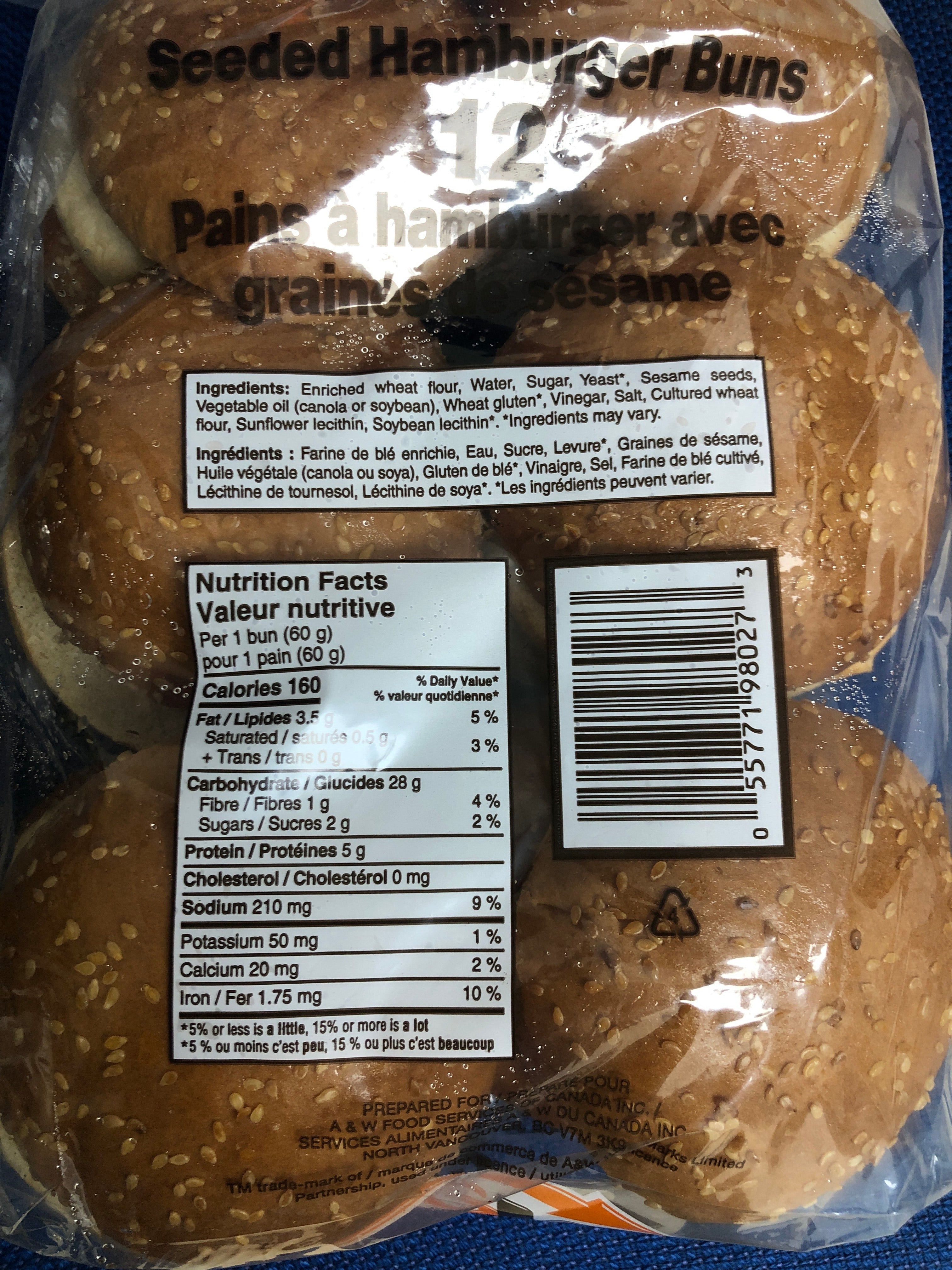Sesame seed hamburger buns, 12 pack No More Starving Artists Food Rescue