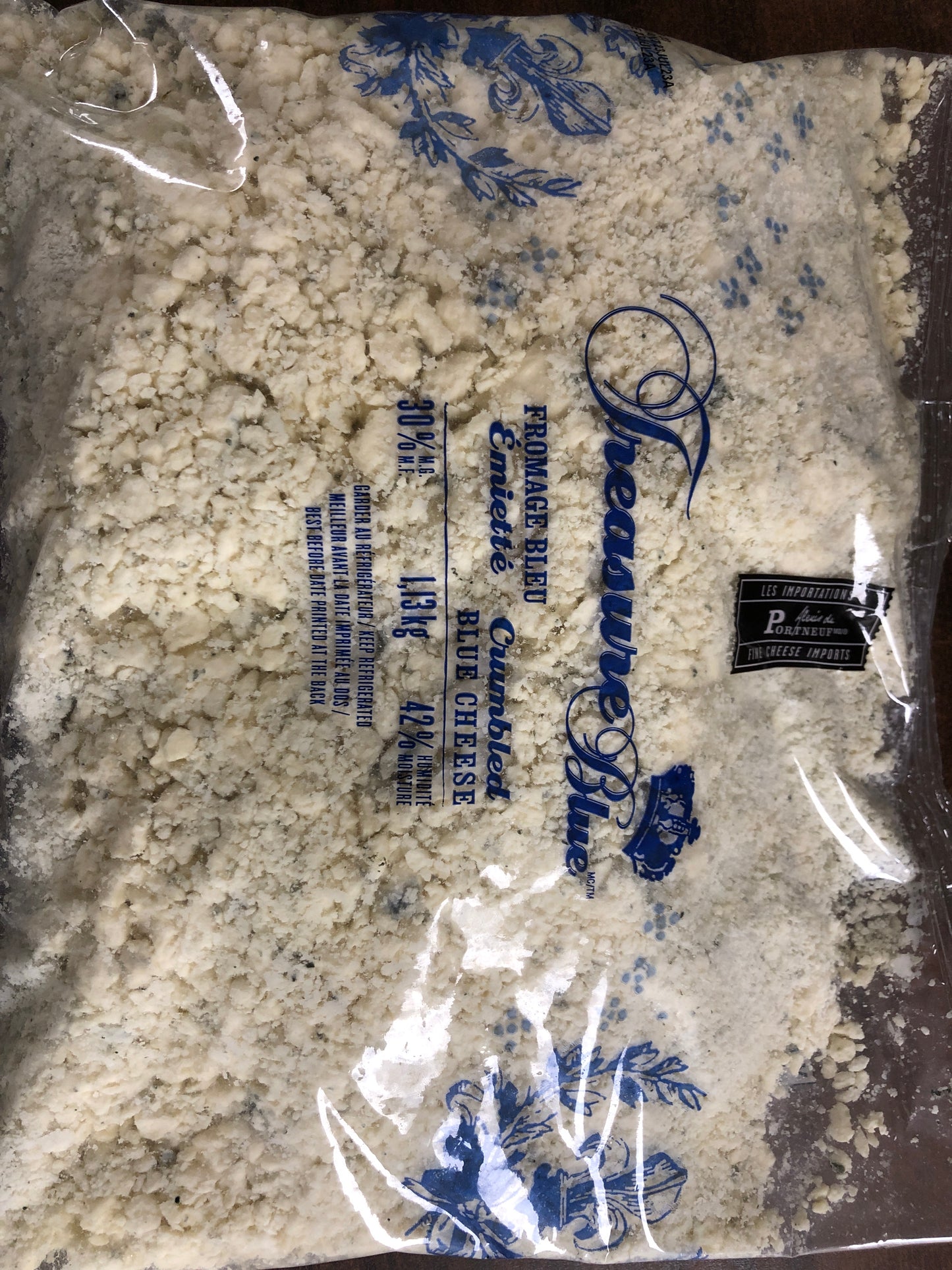 Blue cheese crumbled, 1.13kg