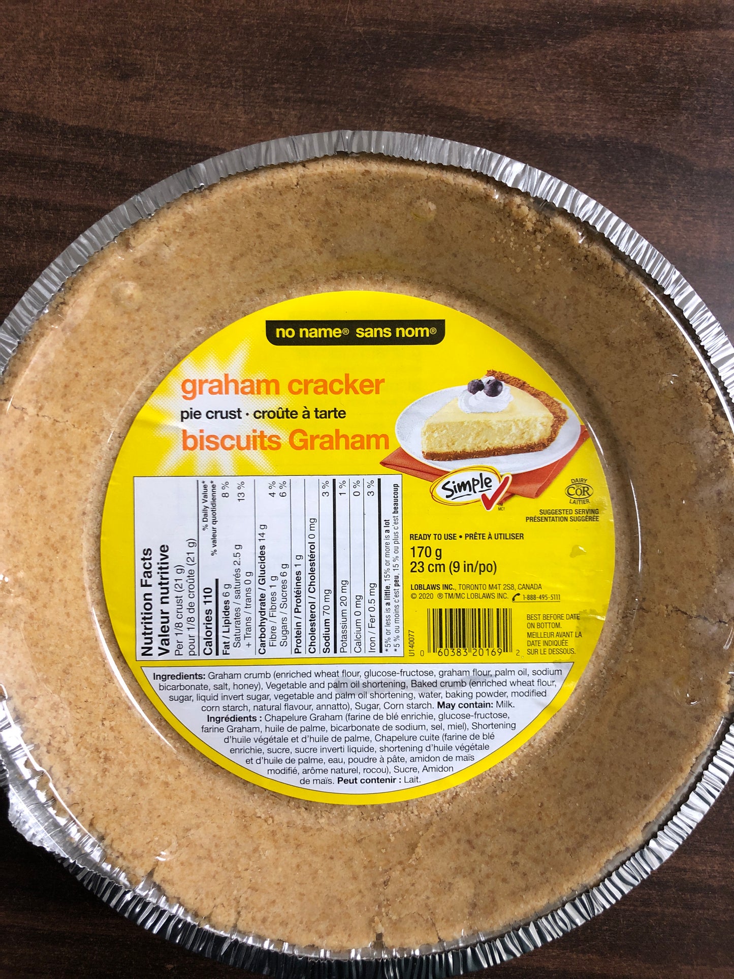 Graham cracker pie crust