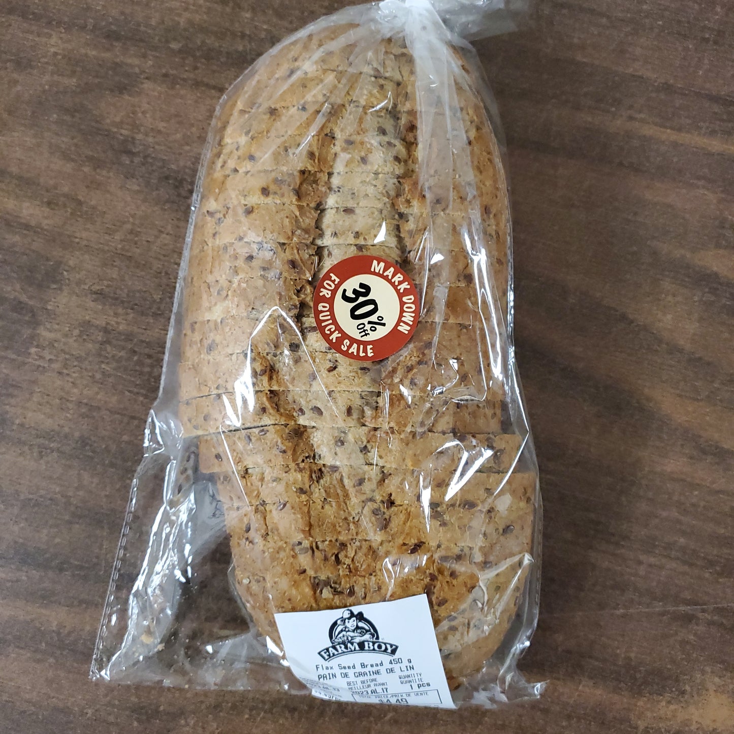 FB Flax Seed Bread - Sliced 450g
