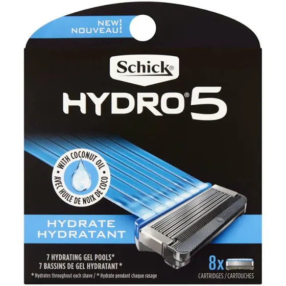 Schick Hydro5 shaving, refill-12 cartridges for Schick hydro5 or hydro3 handles